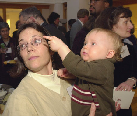 Connor Giersch with mother