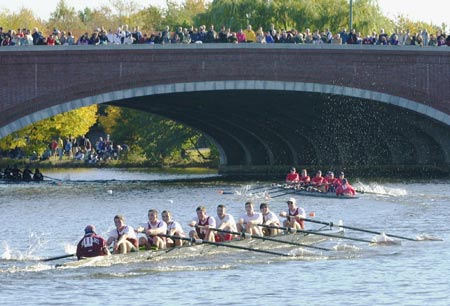 Harvard crew at the Head of the