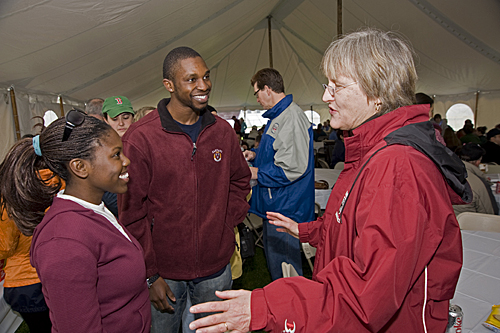Meeting the president