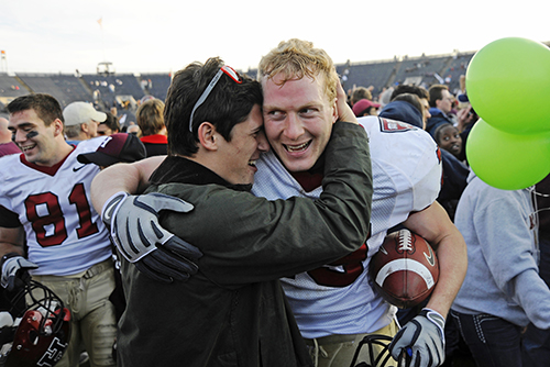 Victory hug