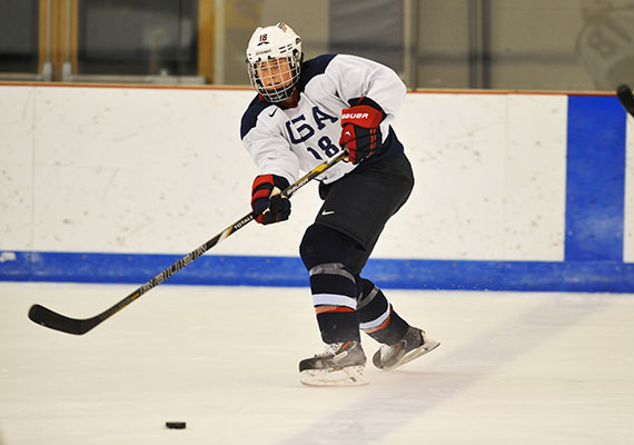 Lyndsey Fry brings the memory of the tragic death of her friend and fellow hockey player to the game. “Obviously I think about Liz a lot,” she said, “but it’s also about the team and everything we’re working so hard for."