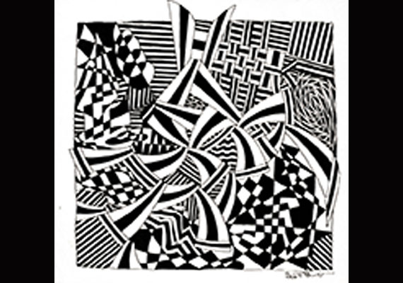 Scott Benner's intricate illustration carries the simple title — "Untitled 1." Credit: ArtLifting