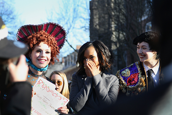 No stranger to "Scandal," Woman of the Year Kerry Washington beholds the spectacle. Photo by Shraddha Gupta