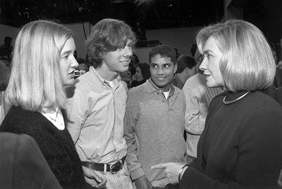 Hillary Clinton speaks to students at the Harvard Kennedy School.