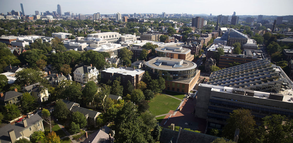 Skyline view of Boston and Cambridge