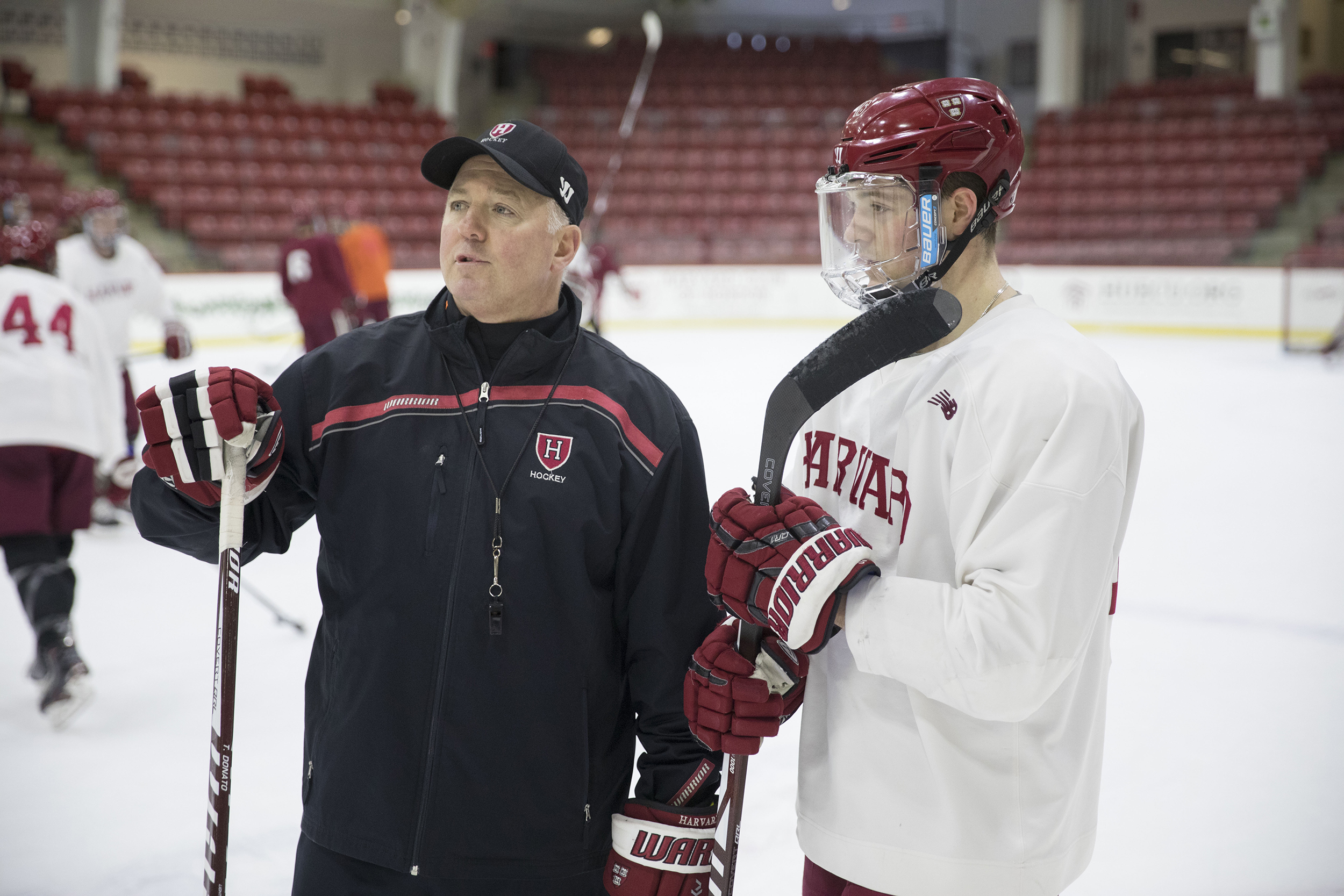 Ryan Donato and his father Ted Donato,