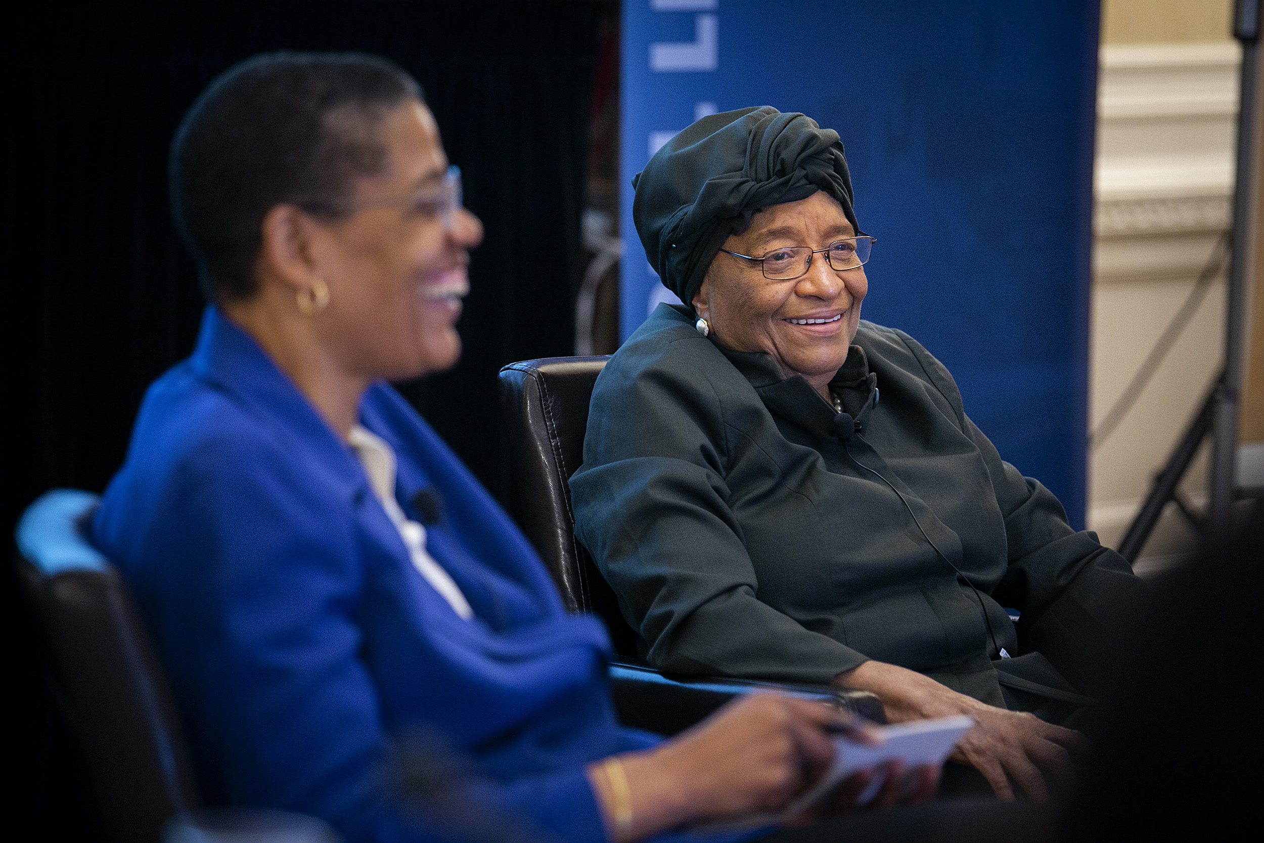 Michelle Williams and Ellen Johnson Sirleaf.