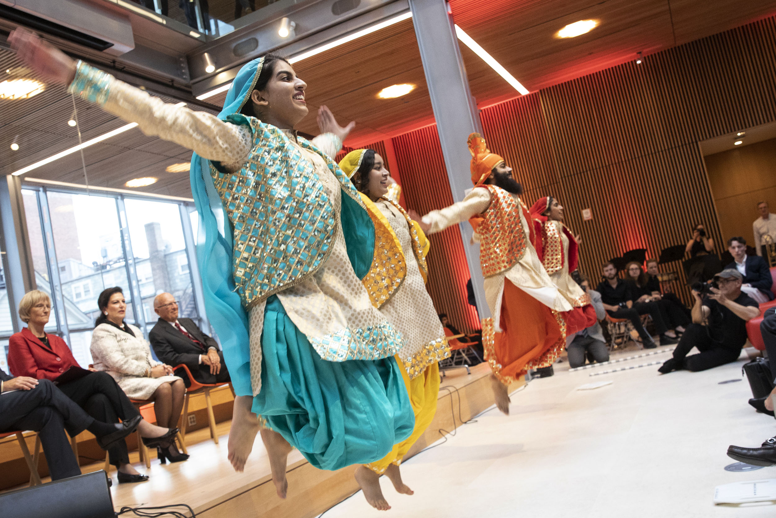 Harvard Bhangra dancers.