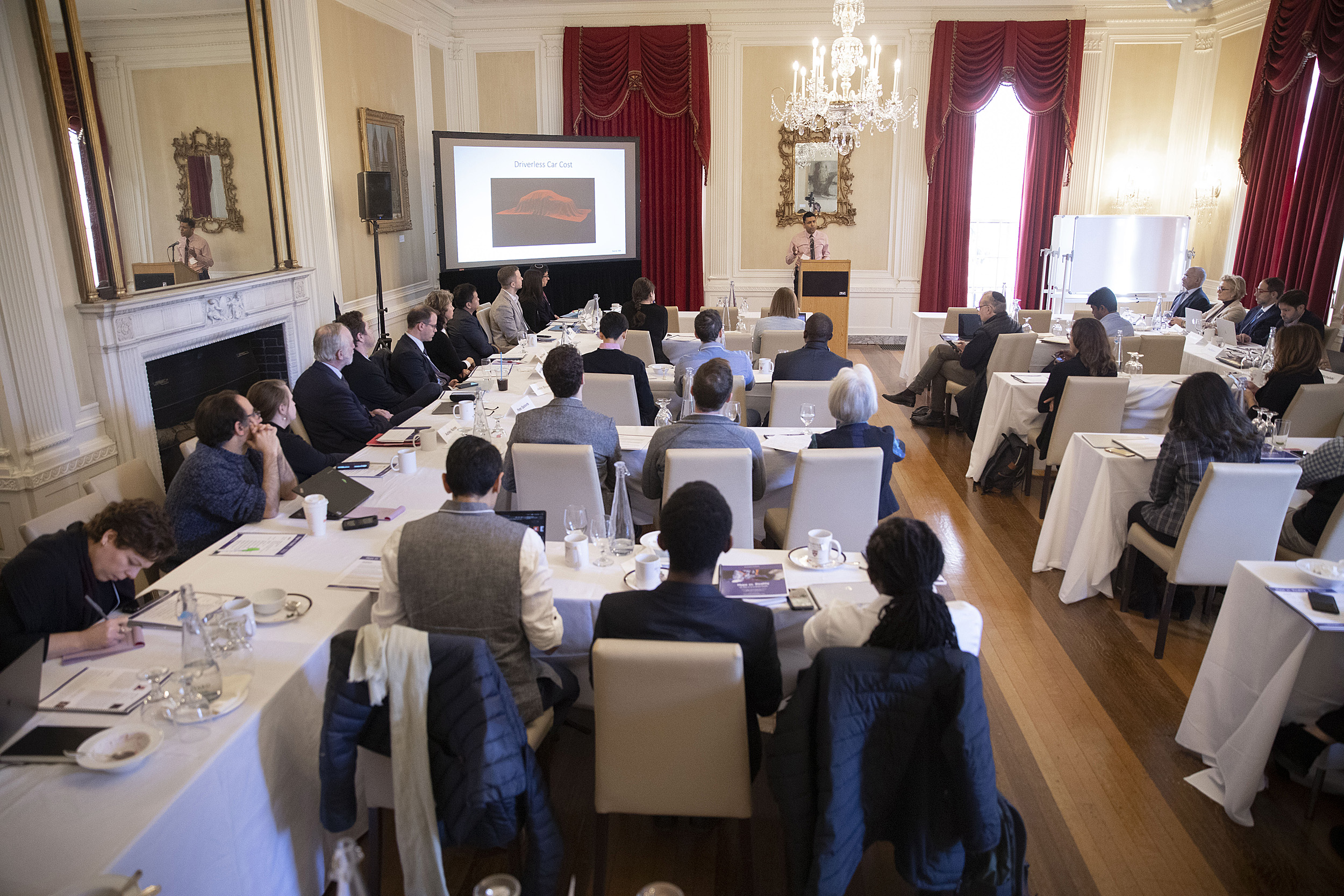 Crowd shot of the AI conference