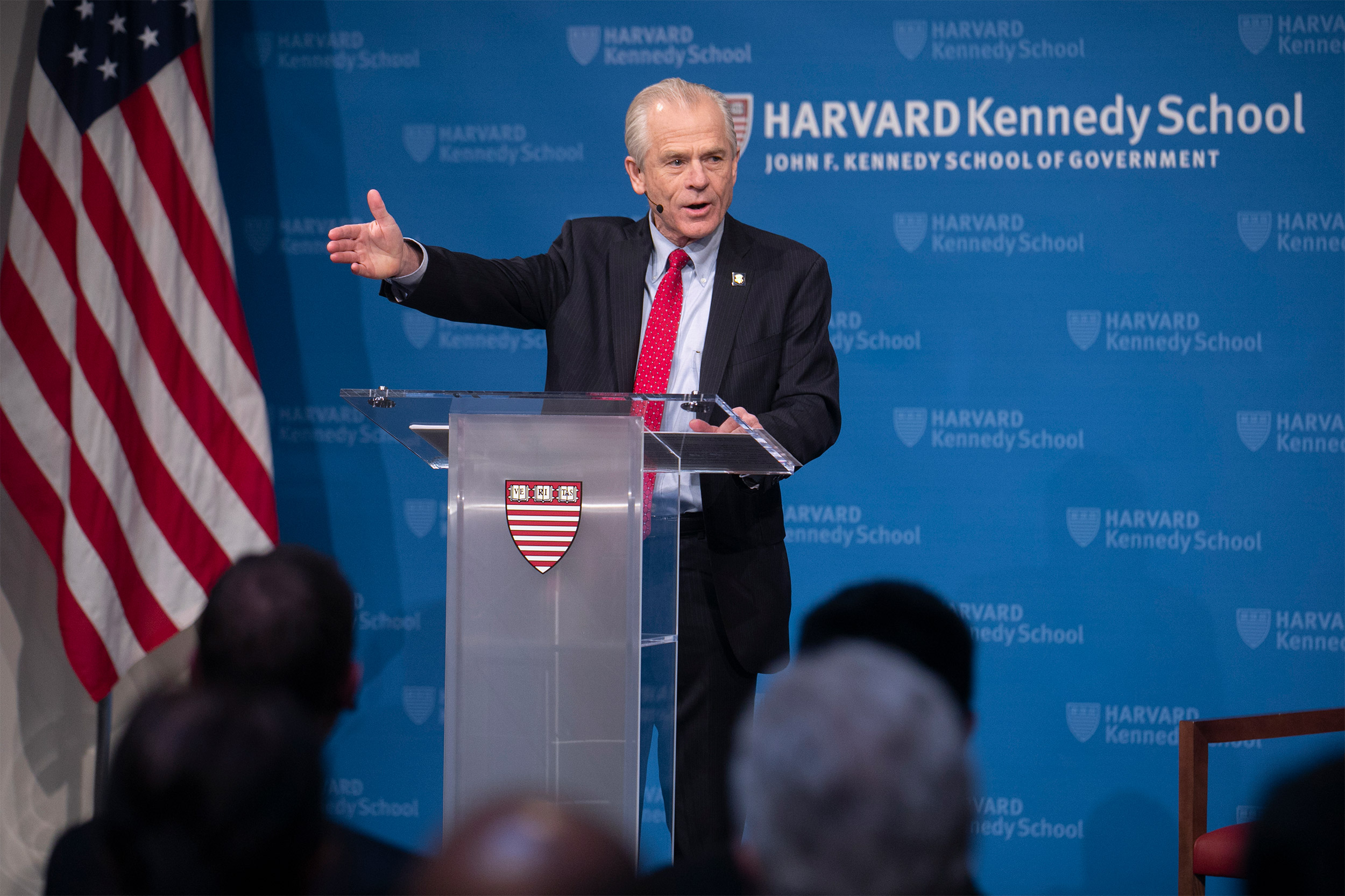 Peter Navarro at the podium