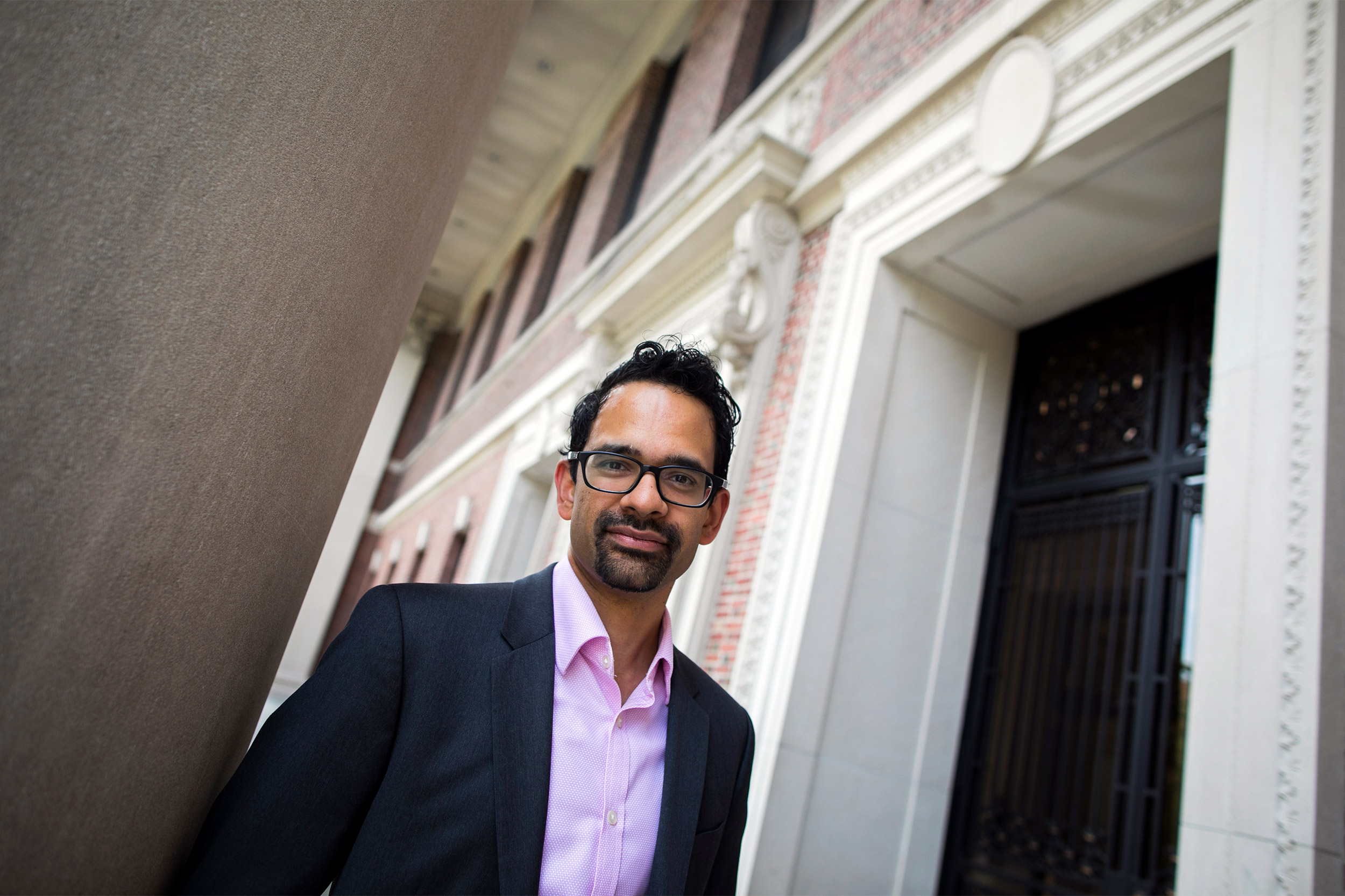 Sunil Amrith on Harvard campus.