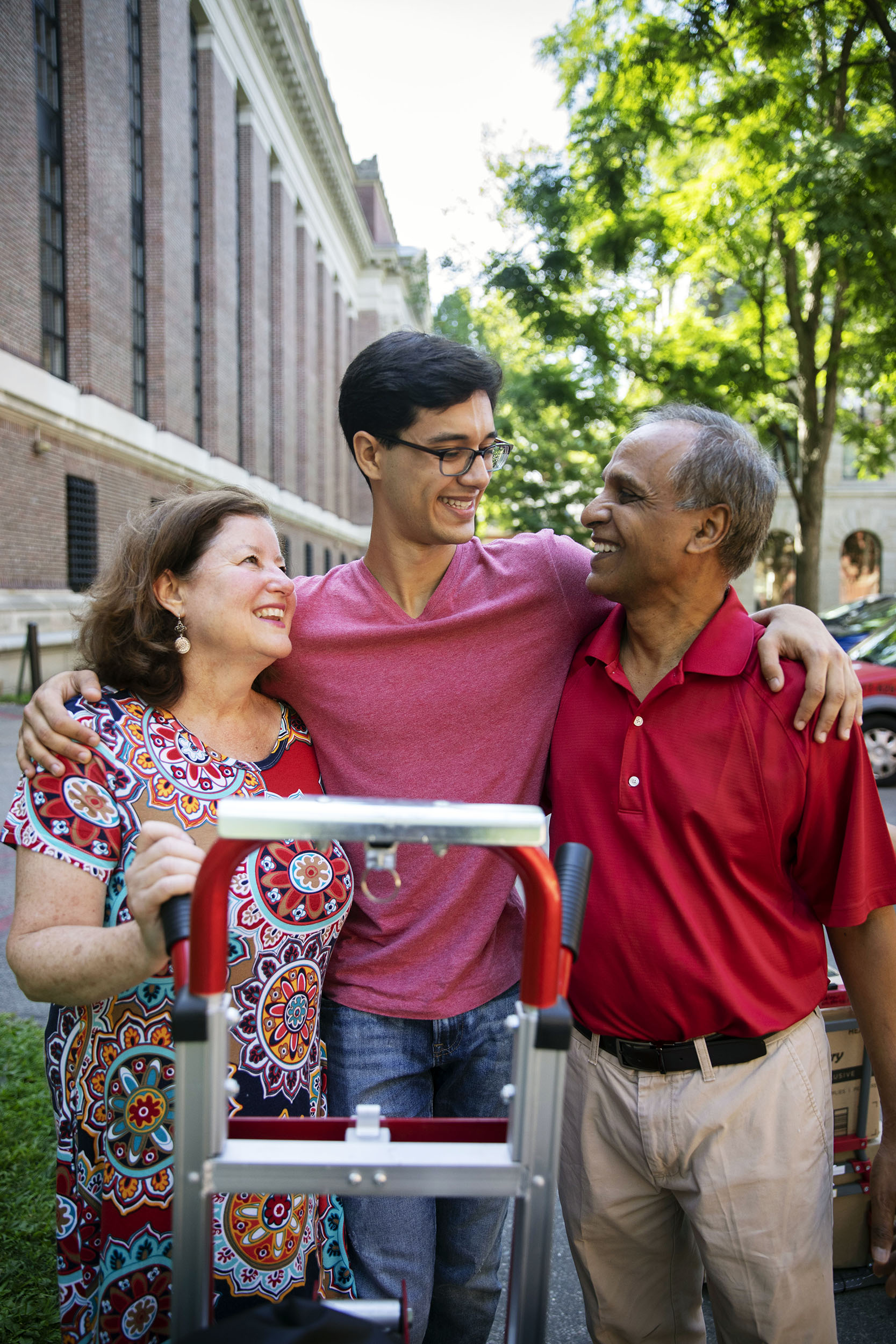 Student with parents