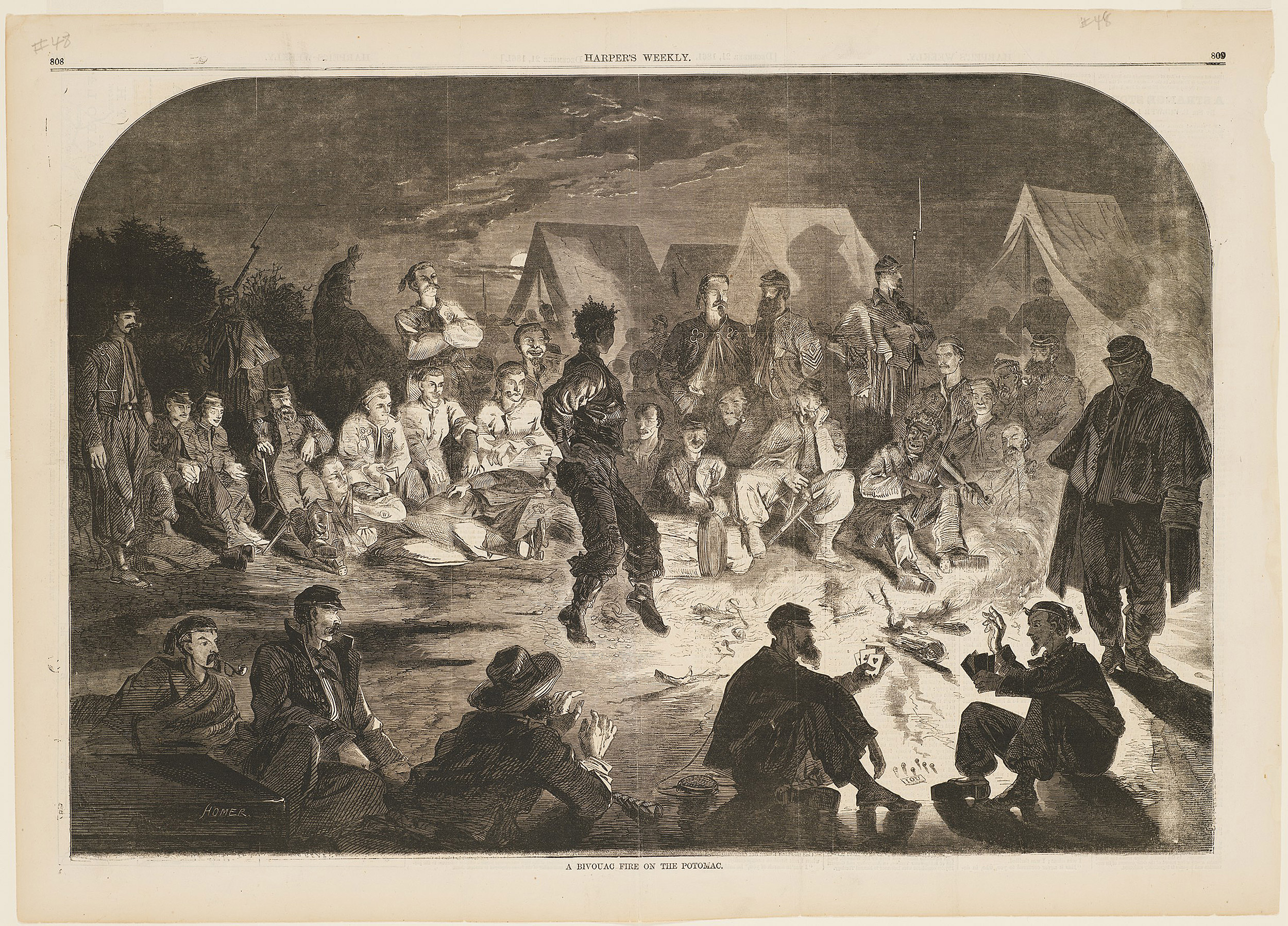 Winslow Homer's Bivouac Fire