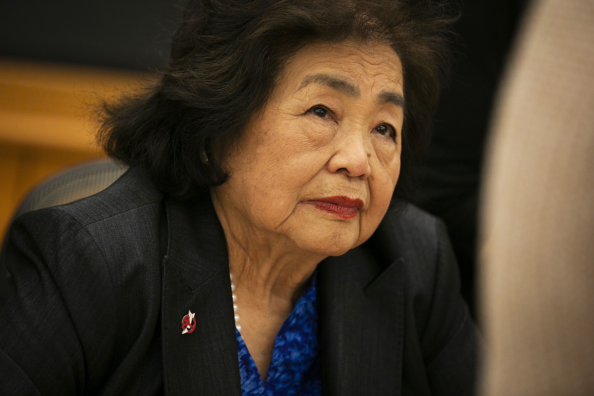 Setsuko Thurlow, a survivor of the Hiroshima nuclear bombing,