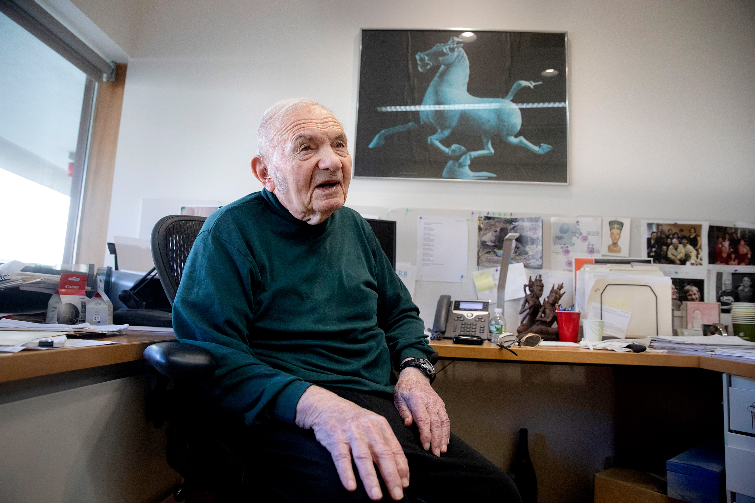 Jack Strominger in his office.