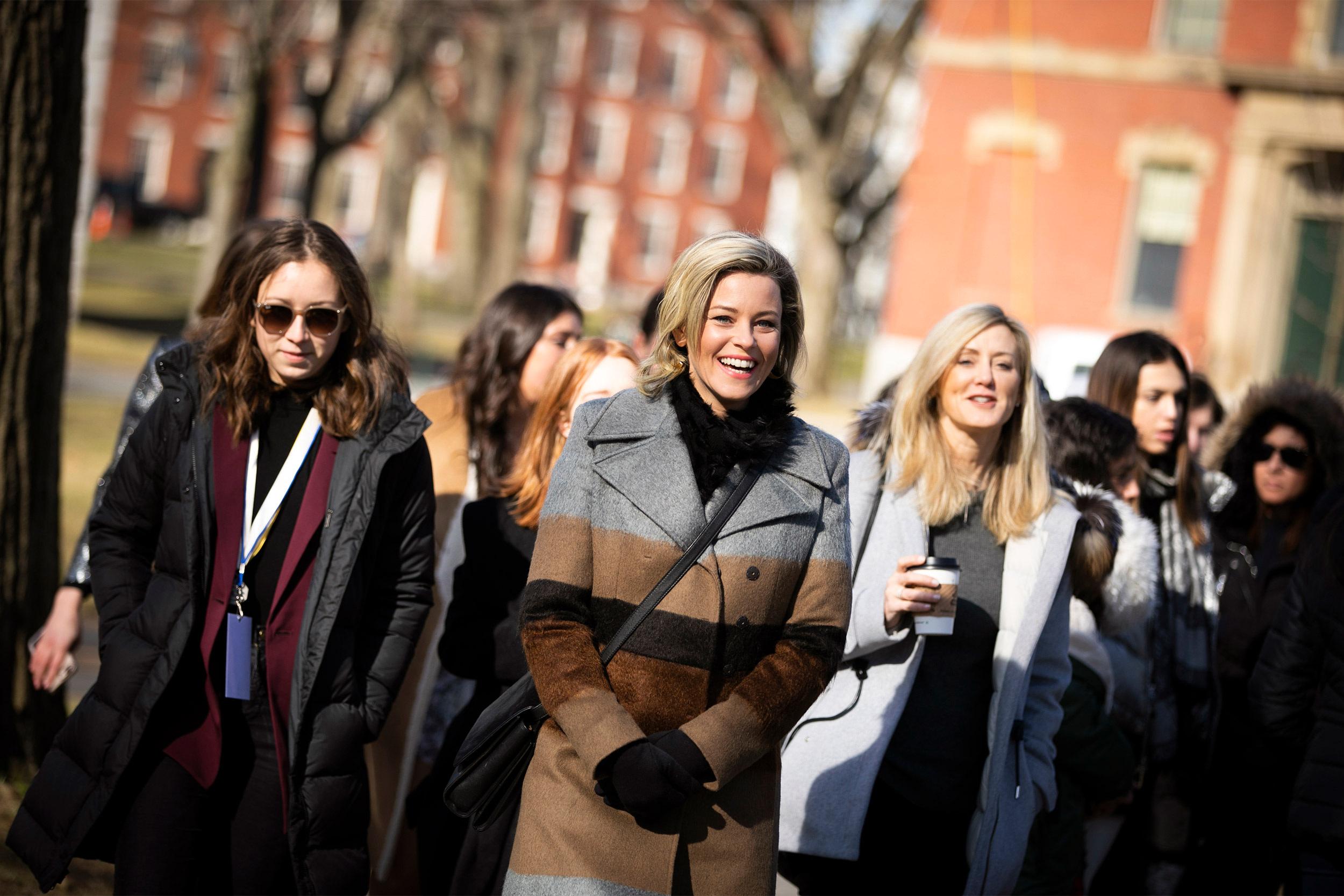 Hasty Pudding Woman of the Year Elizabeth Banks tours Farkas Hall