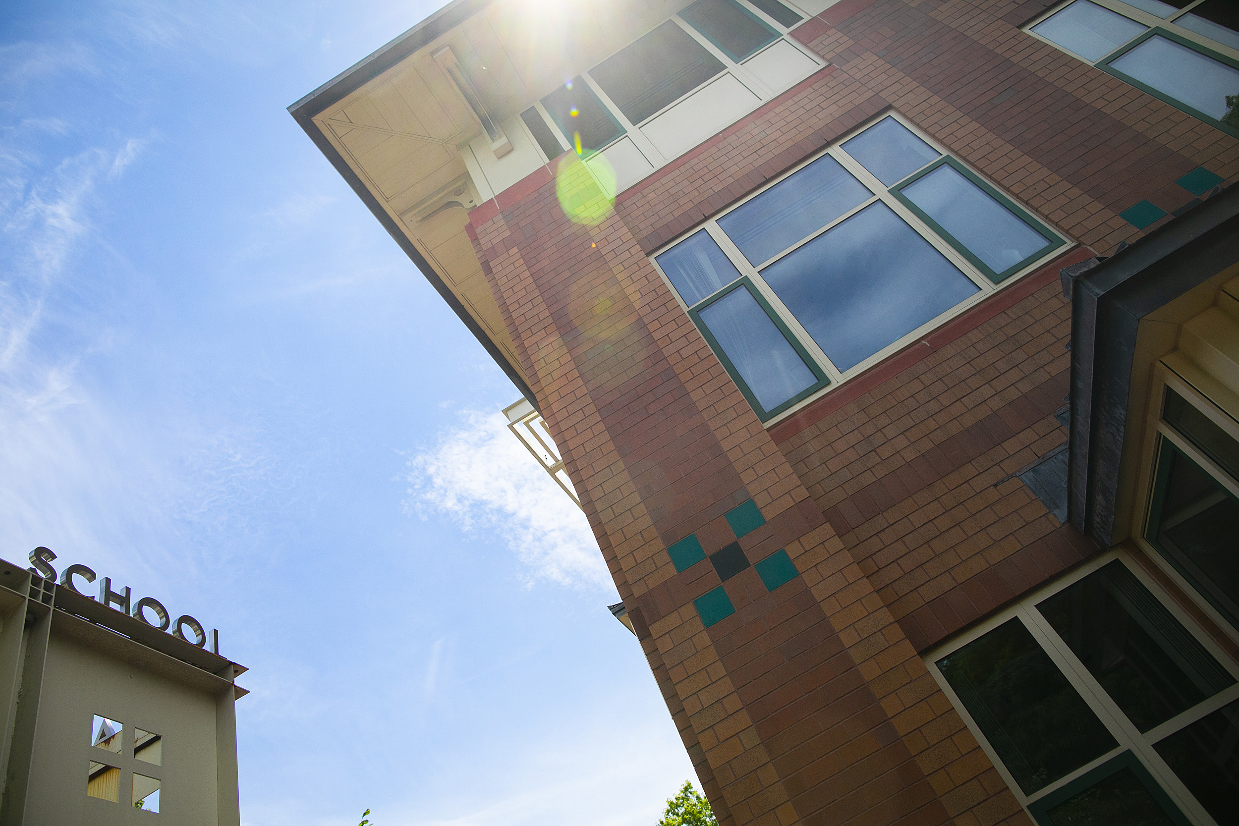 School buildings.