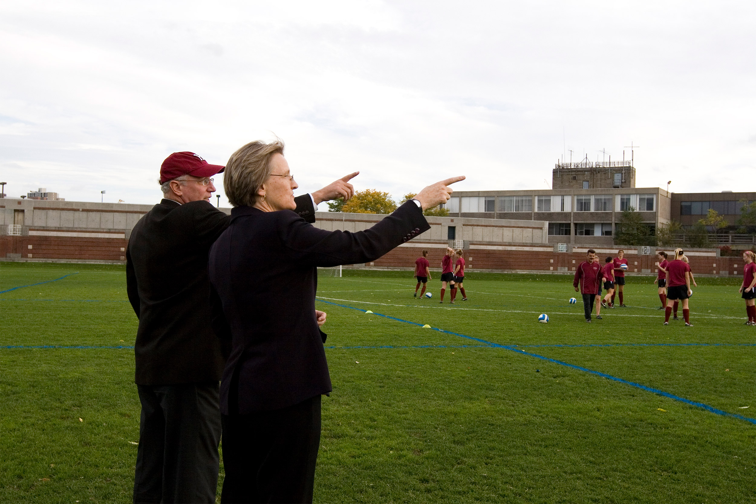 Bob Scalise and Drew Faust.