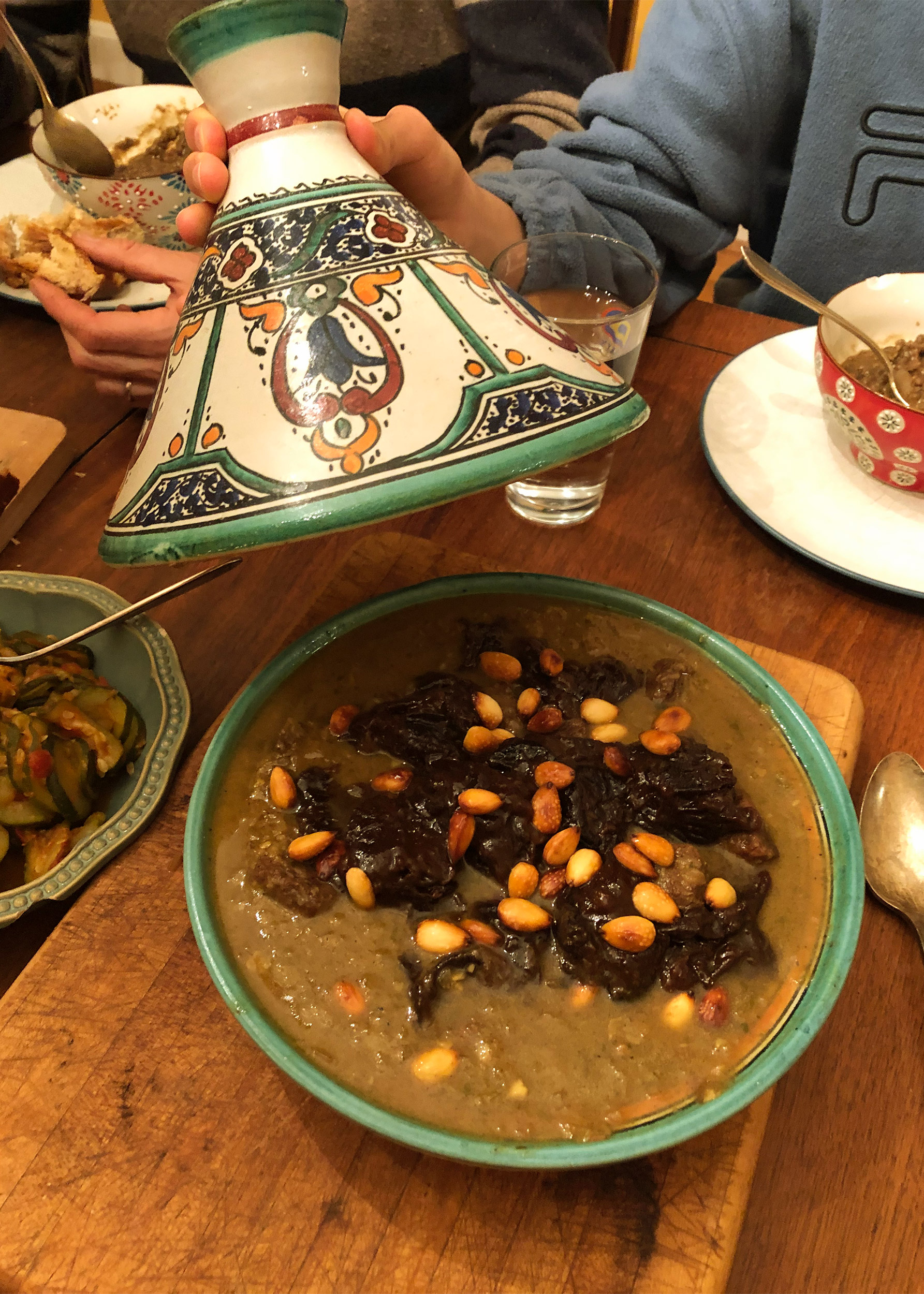 Beef and prune tajine.