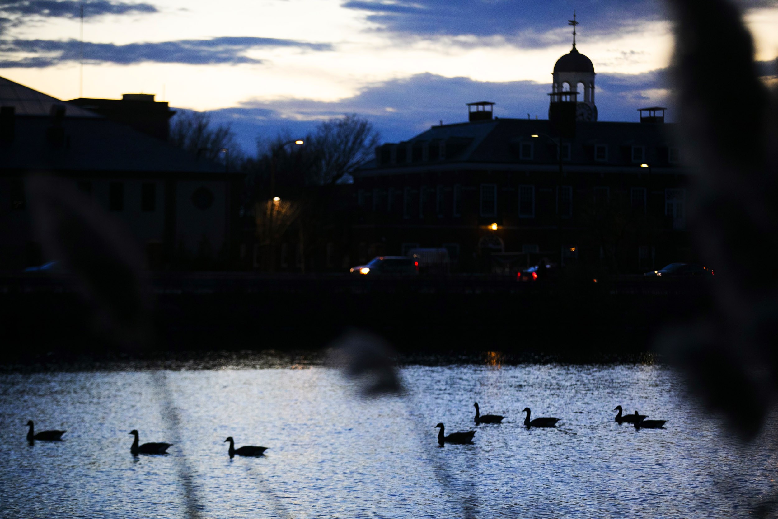 Evening view along the Charles River.