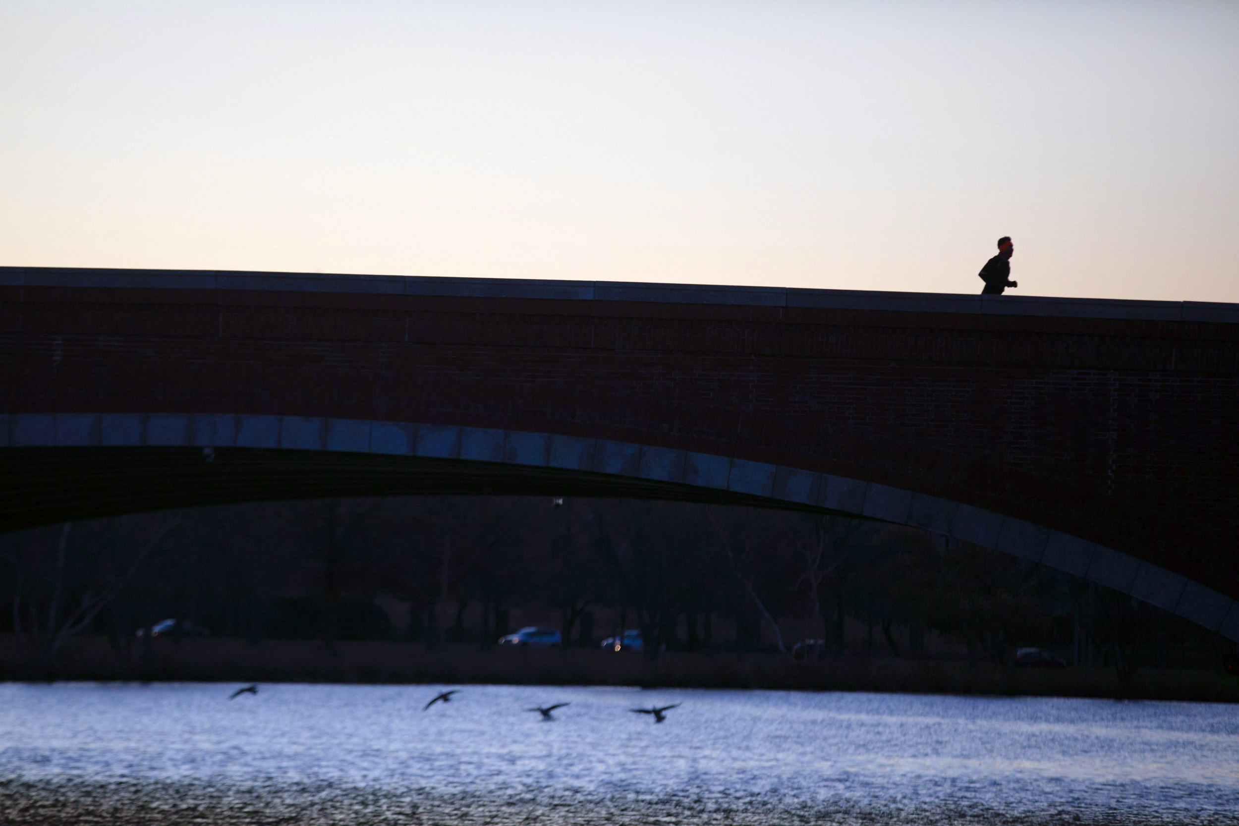 Morning view along the Charles River.