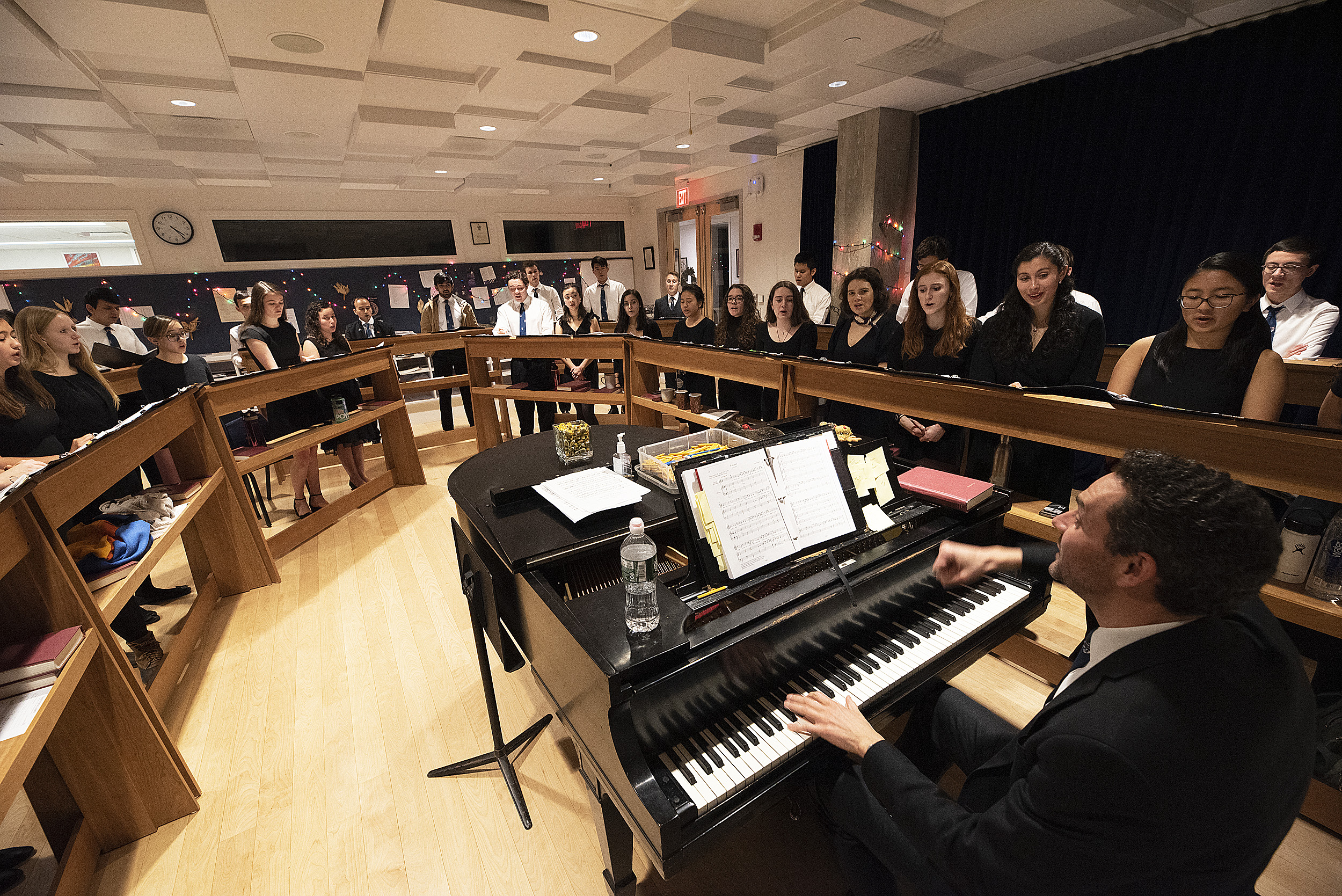 Choir rehearsal.