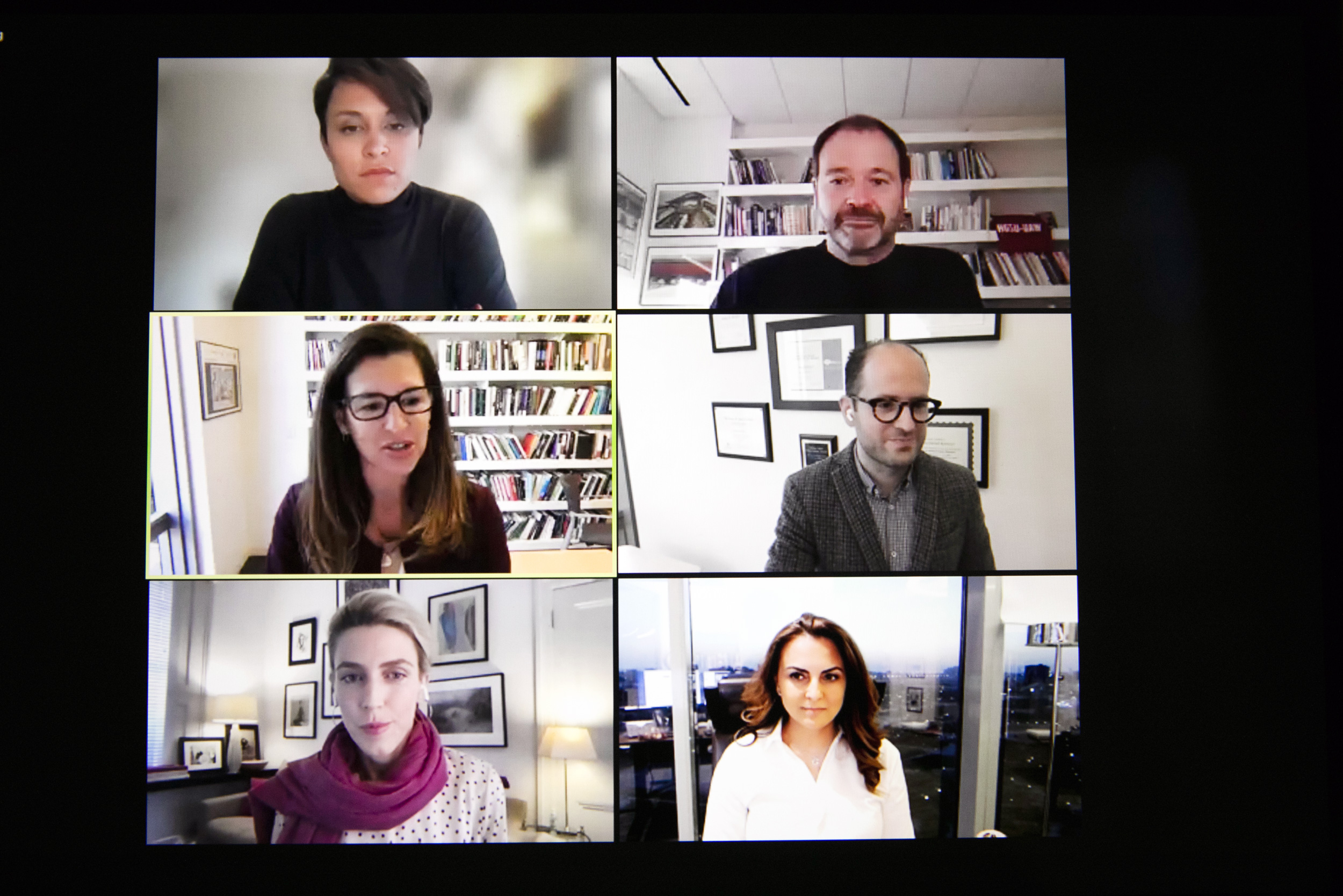 Natalie Colbert, Ted Gilman, Joshua Kertzer, Mina Al-Oraibi, Clarissa Ward, and Melani Cammett via Zoom.