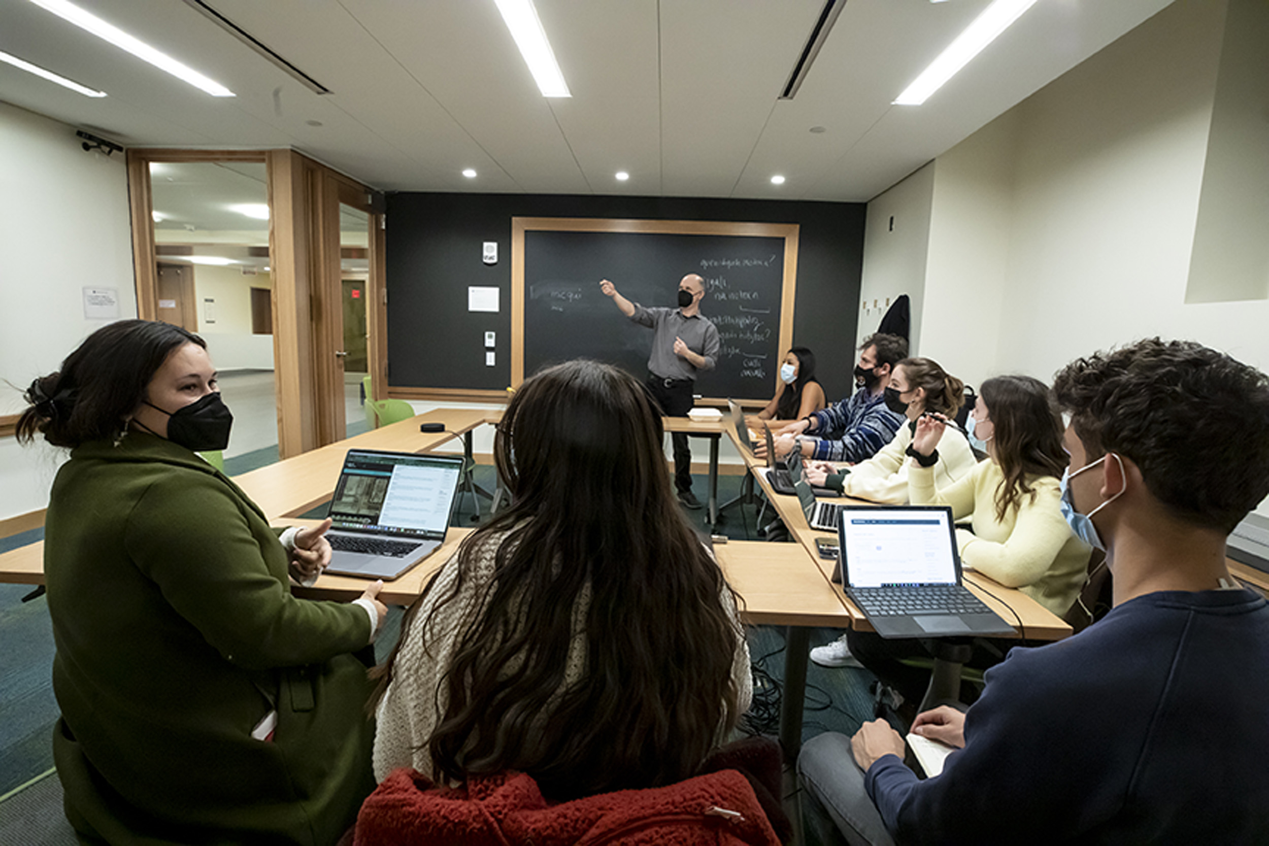 Nahuatl language study group meets at the Divinity School.