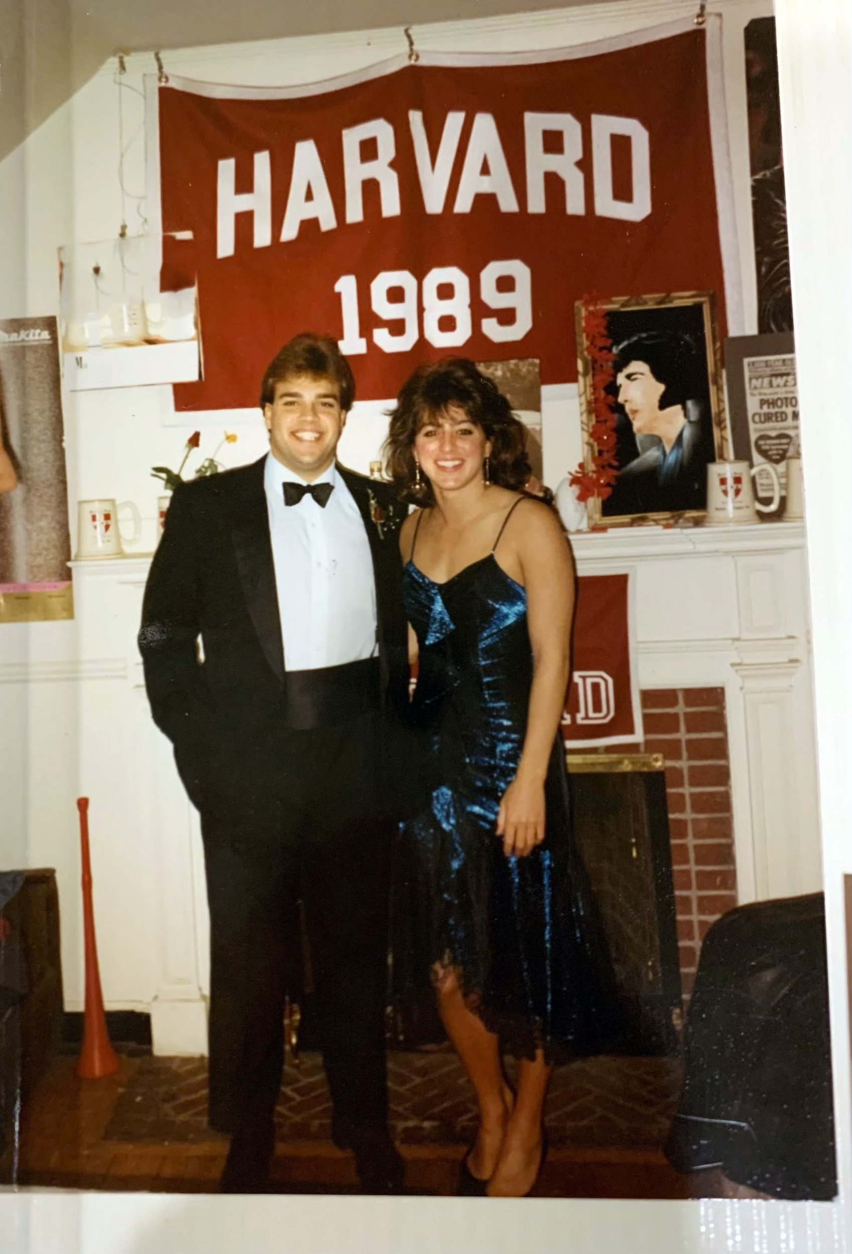 Lani Nelson-Zlupko and George Zlupko at Harvard in 1989.