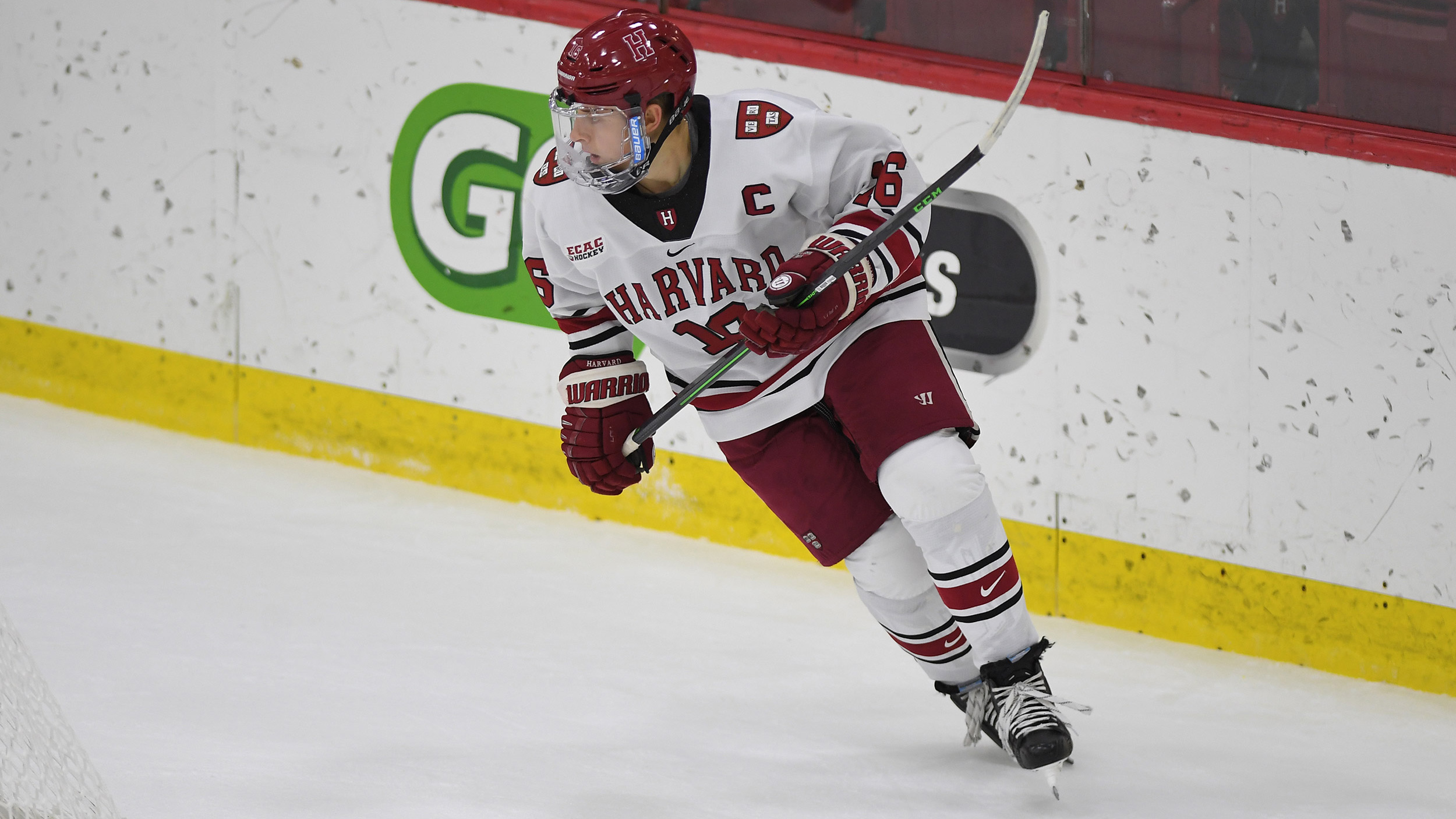 Nick Abruzzese playing hockey.