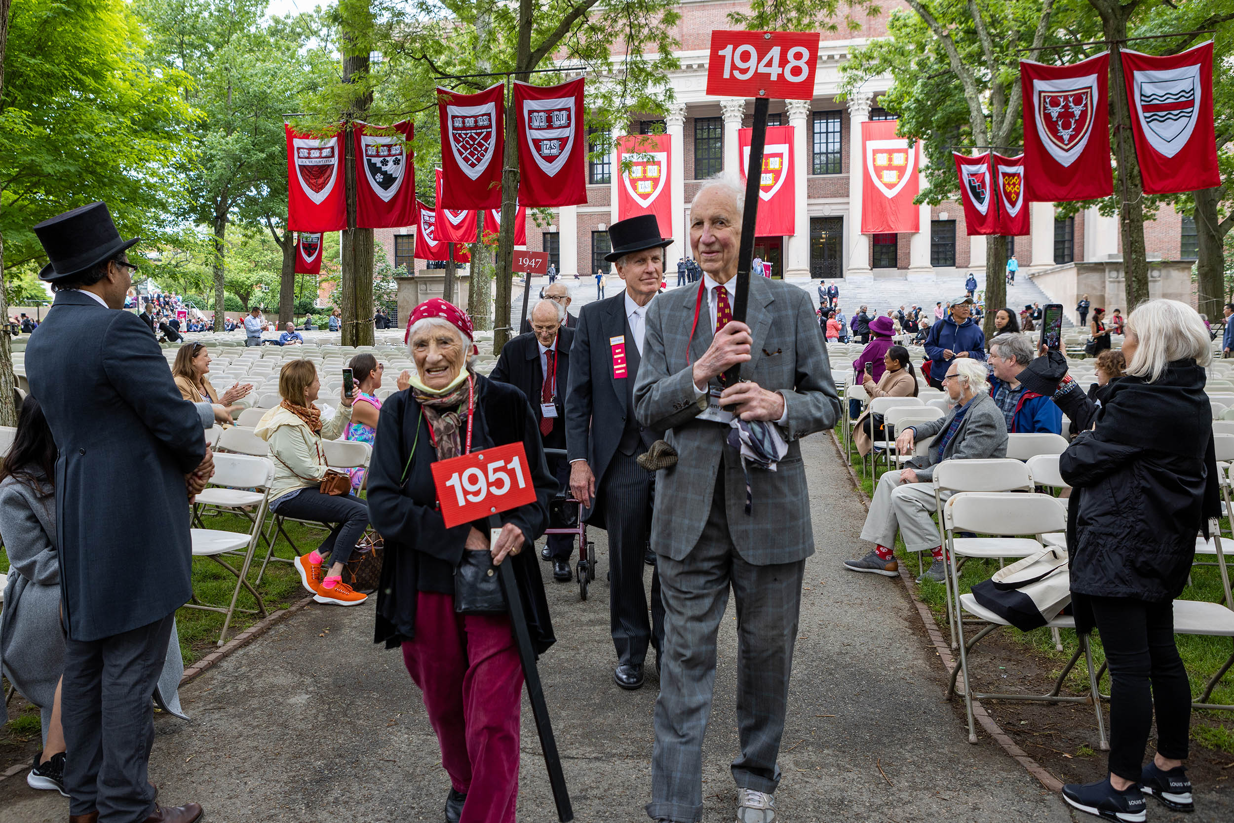 Alumni parade.