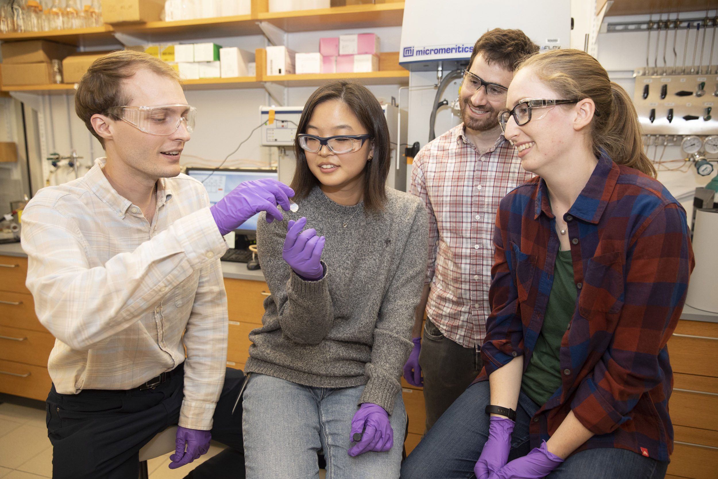 Jarad Mason and his team at the lab.