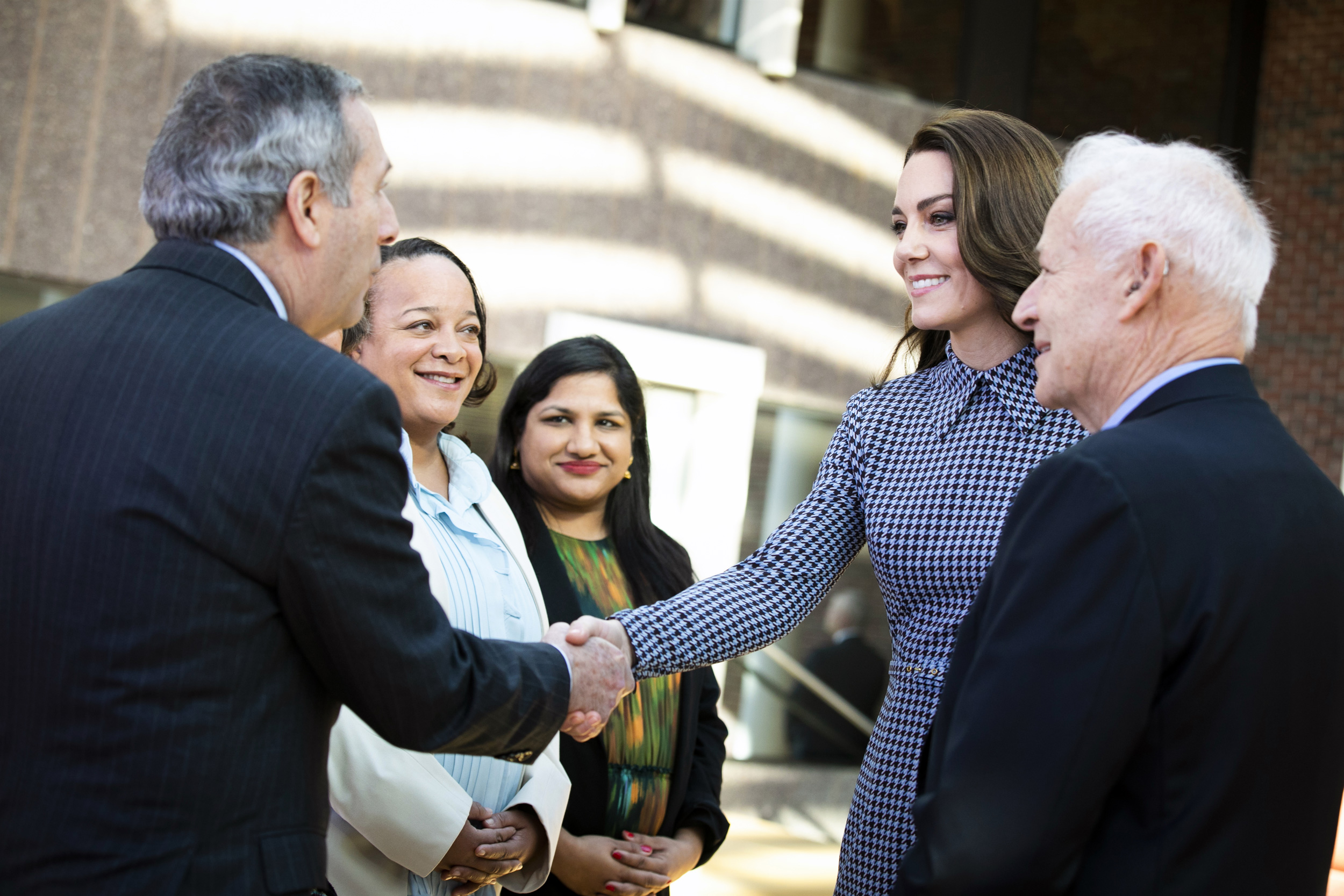 Larry Bacow, Bridget Long, Sumbul Siddiqui, Princess of Wales , Jack Shonkoff.