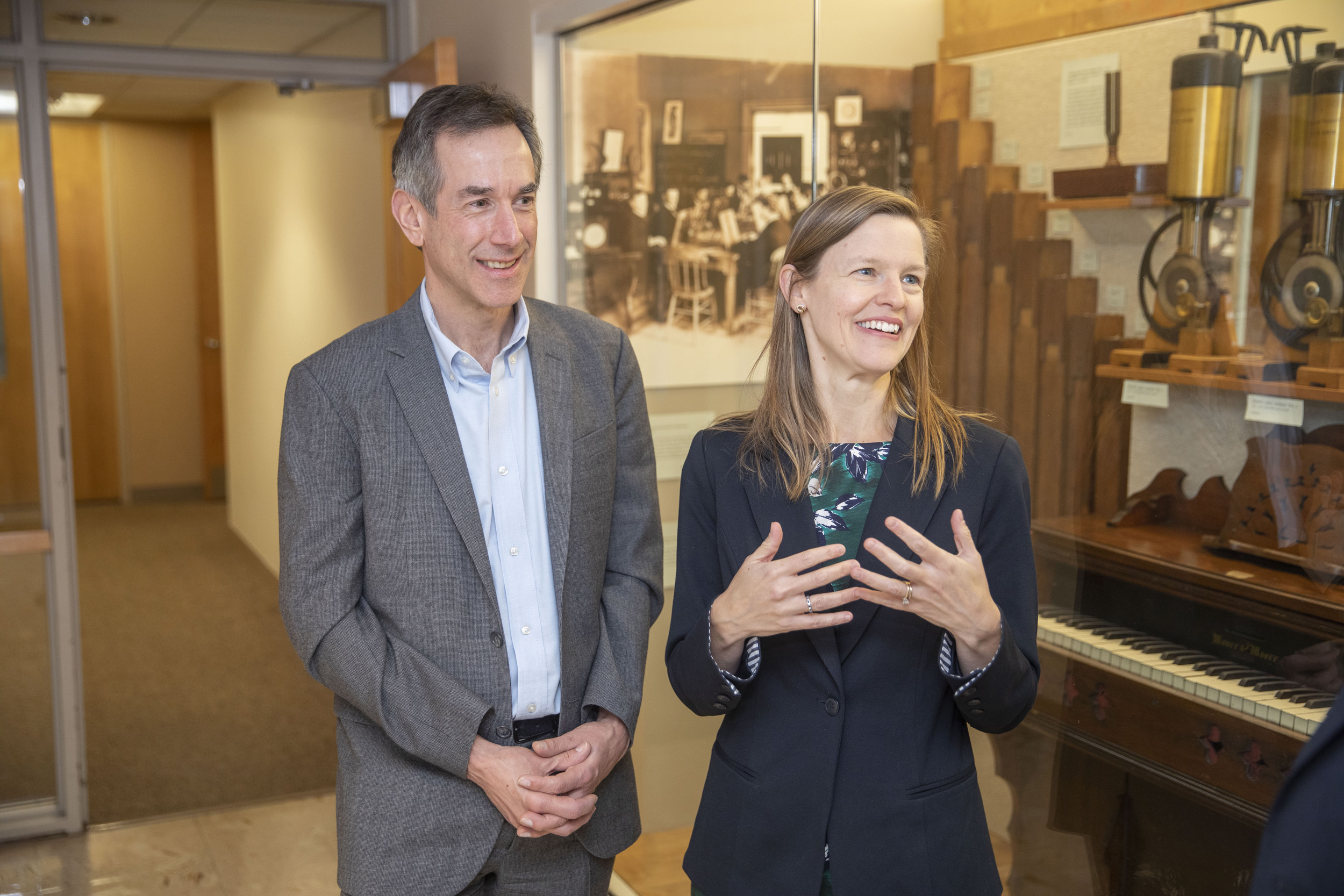 Andrew Budson (left) and Elizabeth Kensinger.