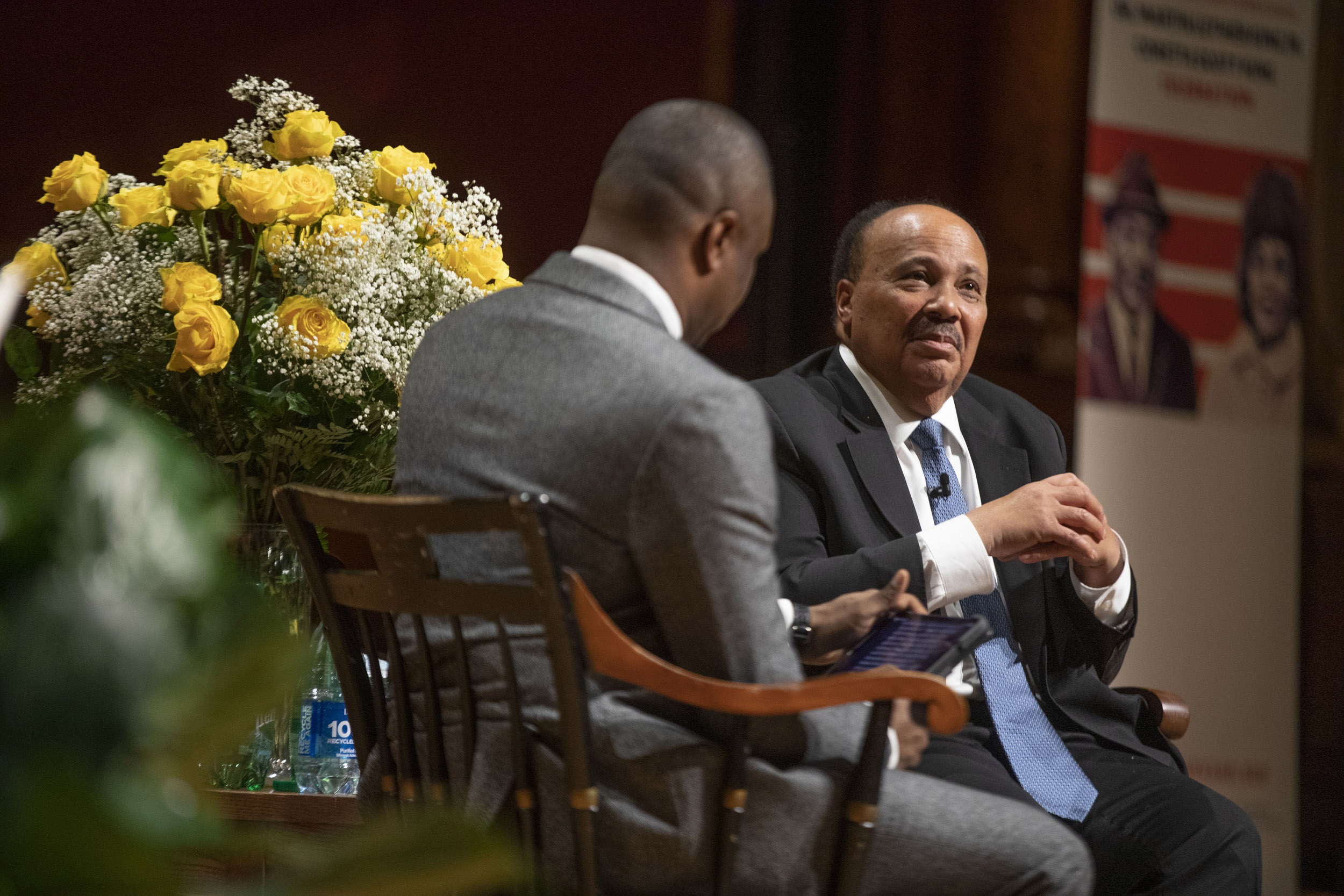 Brandon Terry and Martin Luther King III.