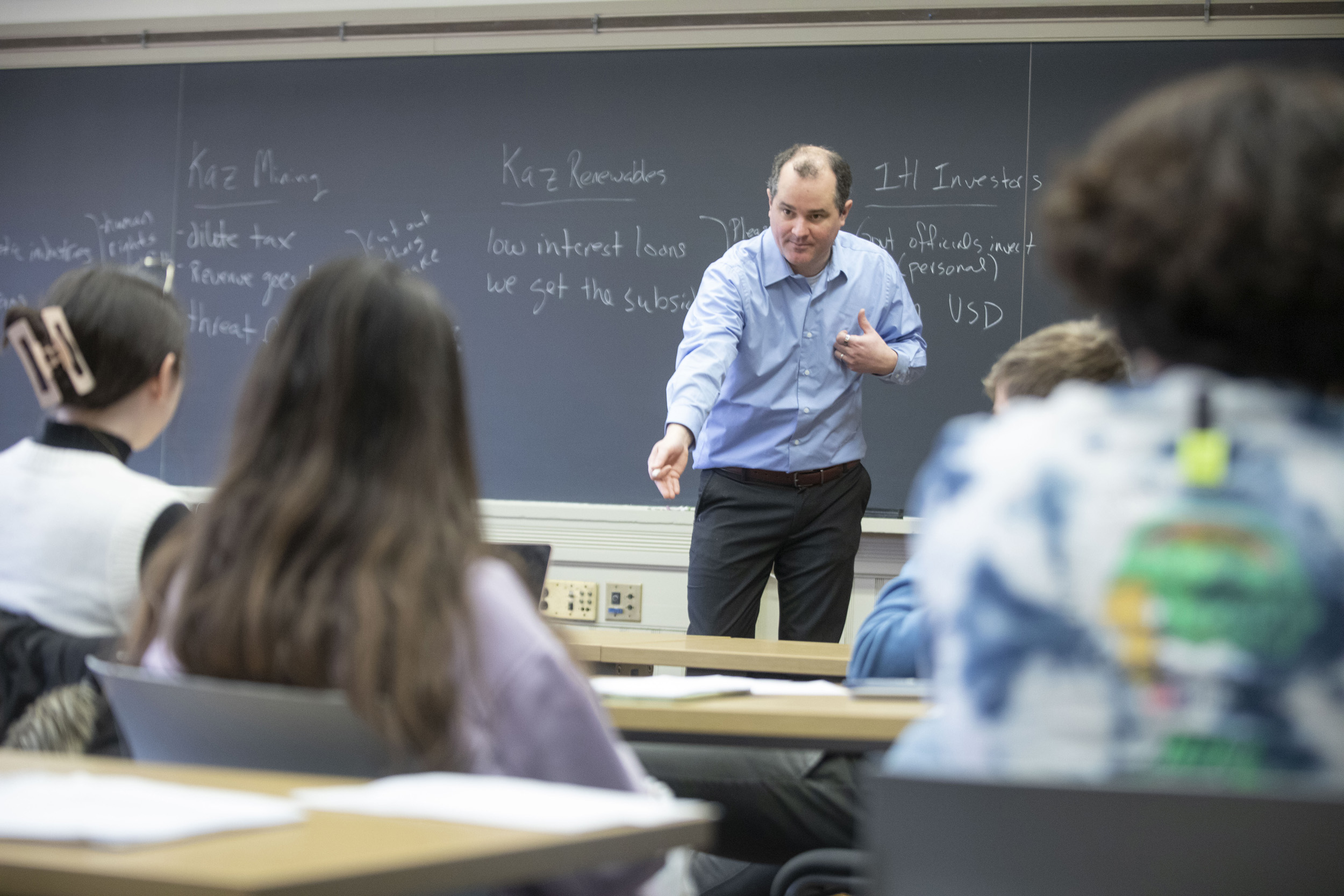 Professor Dustin Tingley, teaches a new government class.