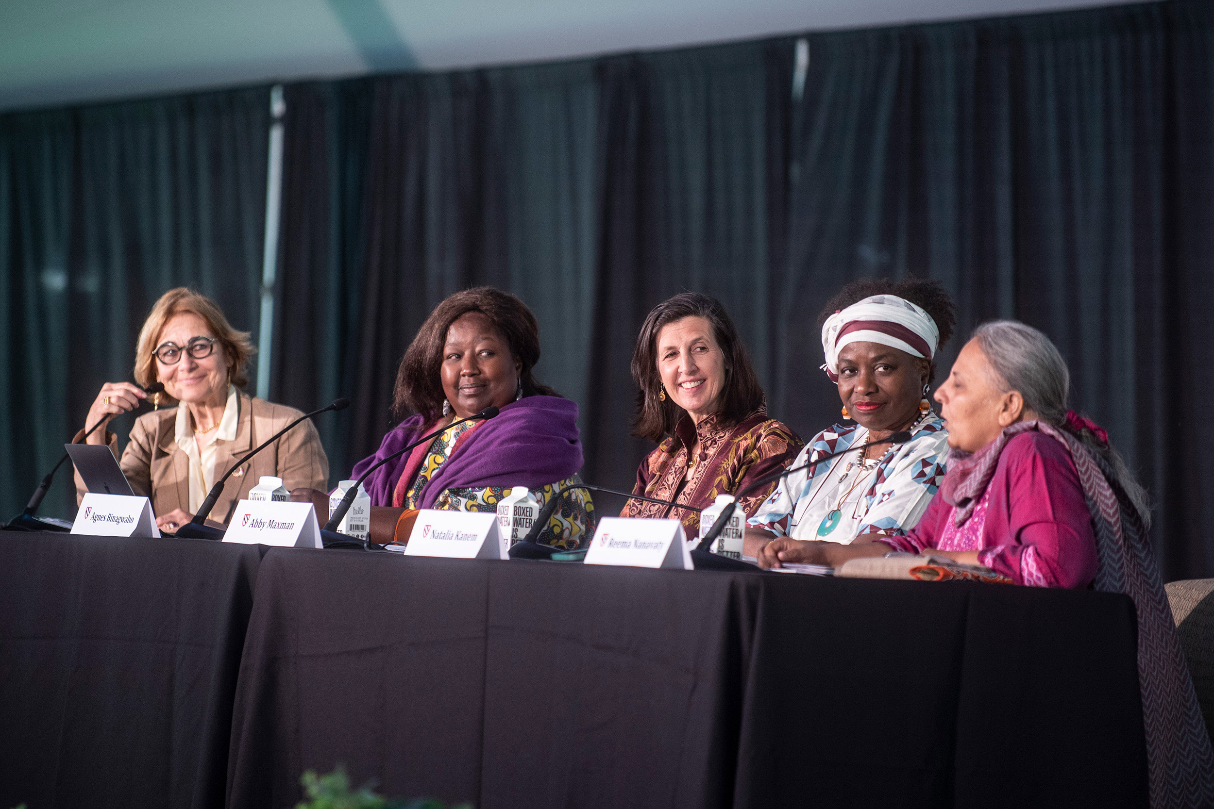 Jacqueline Bhabha, Agnes Binagwaho, Abby Maxman, Natalia Kanem, and Reema Nanavaty.