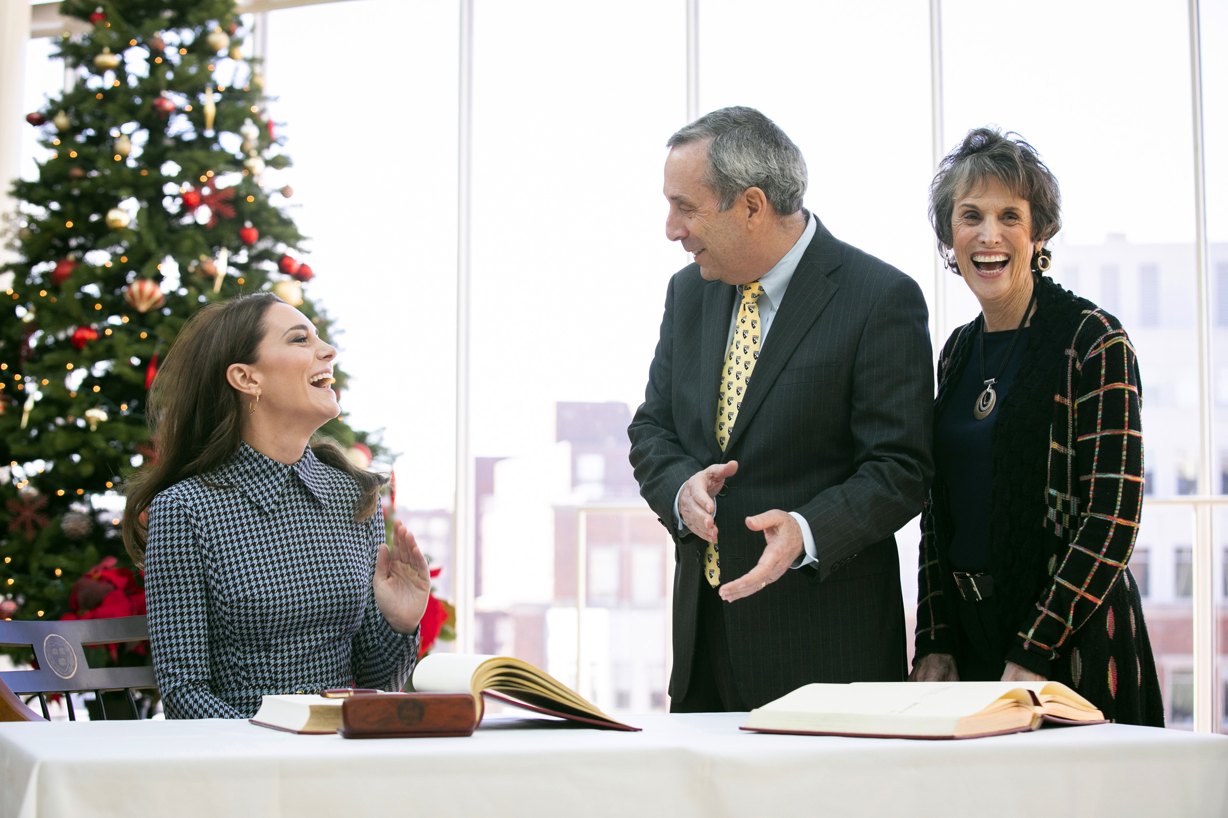 The Bacows met Catherine, the Princess of Wales, during the royal’s visit to the Center on the Developing Child at Harvard.