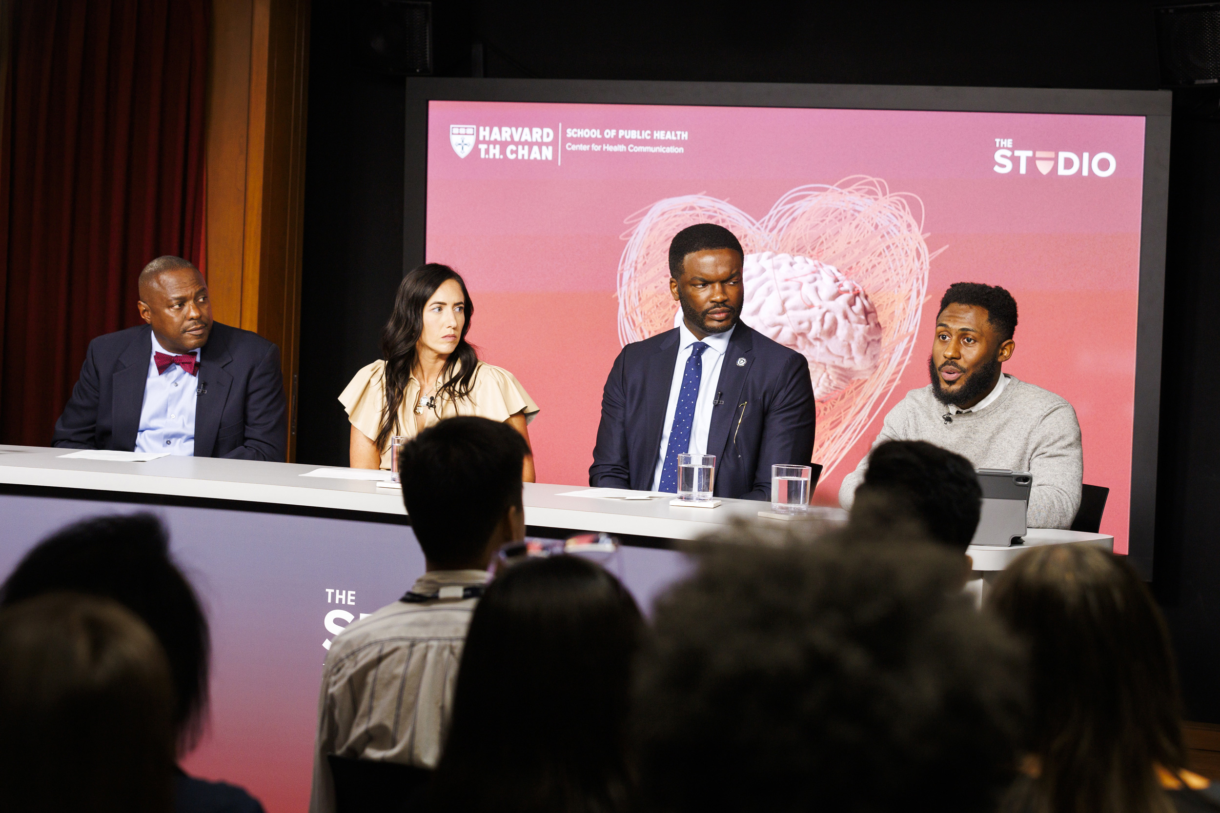 Panelists Martin Pierre, Kalen Jackson, Kevin Simon, and Bryce Spencer-Jones.