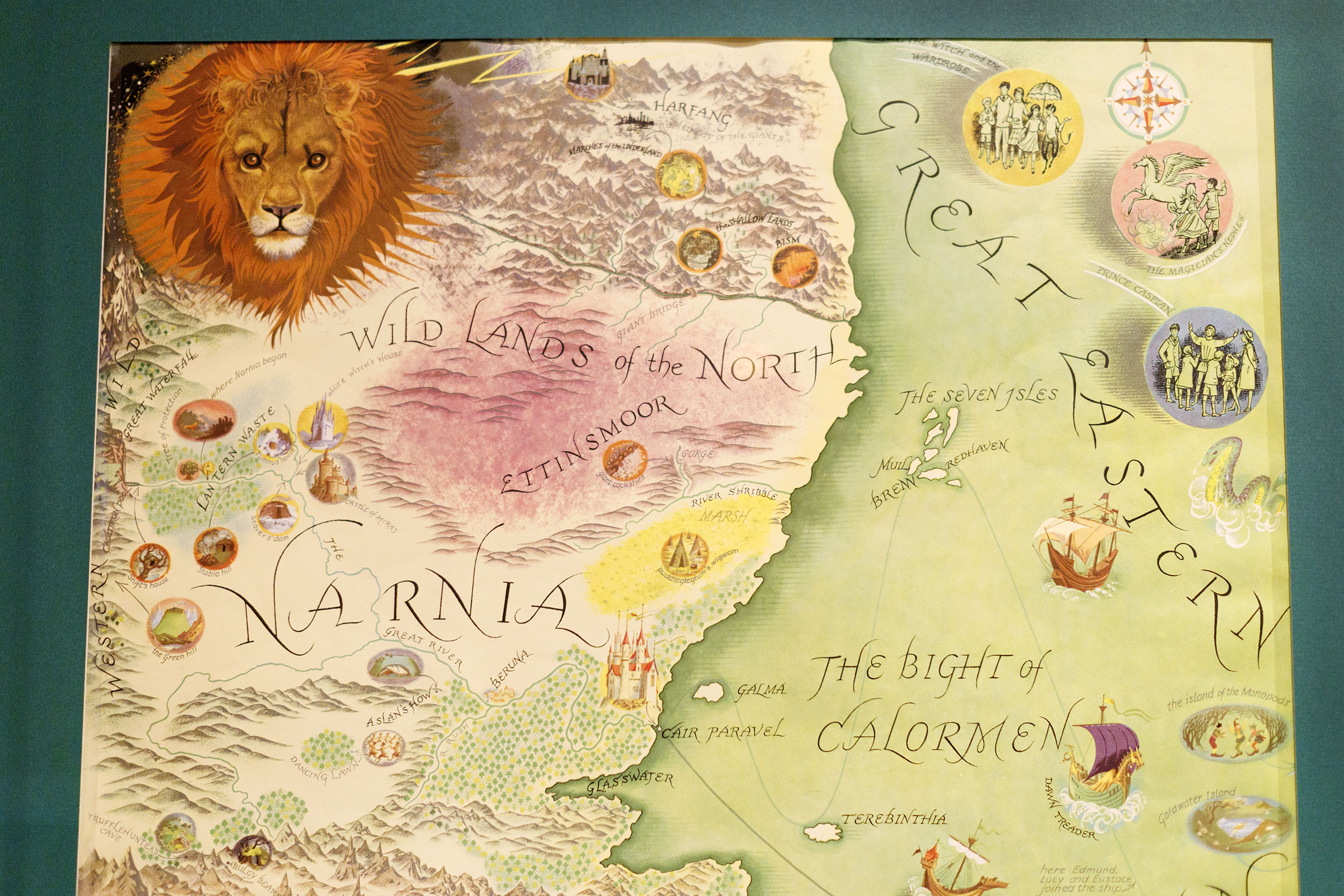 A Map of Narnia and the Surrounding Countries.