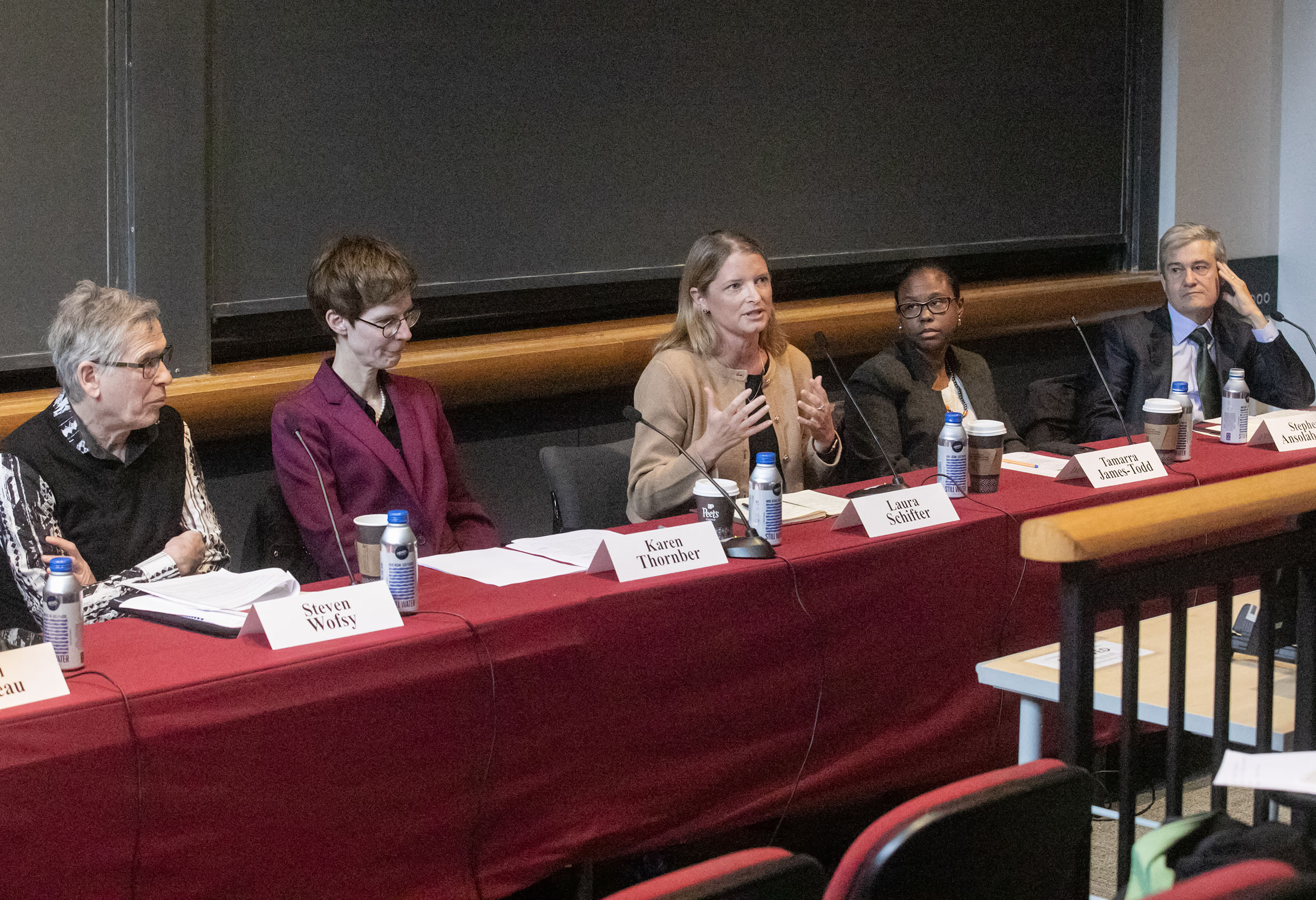 "Confronting the Impact of Climate Change: Building Resilience and New Solutions" panel.