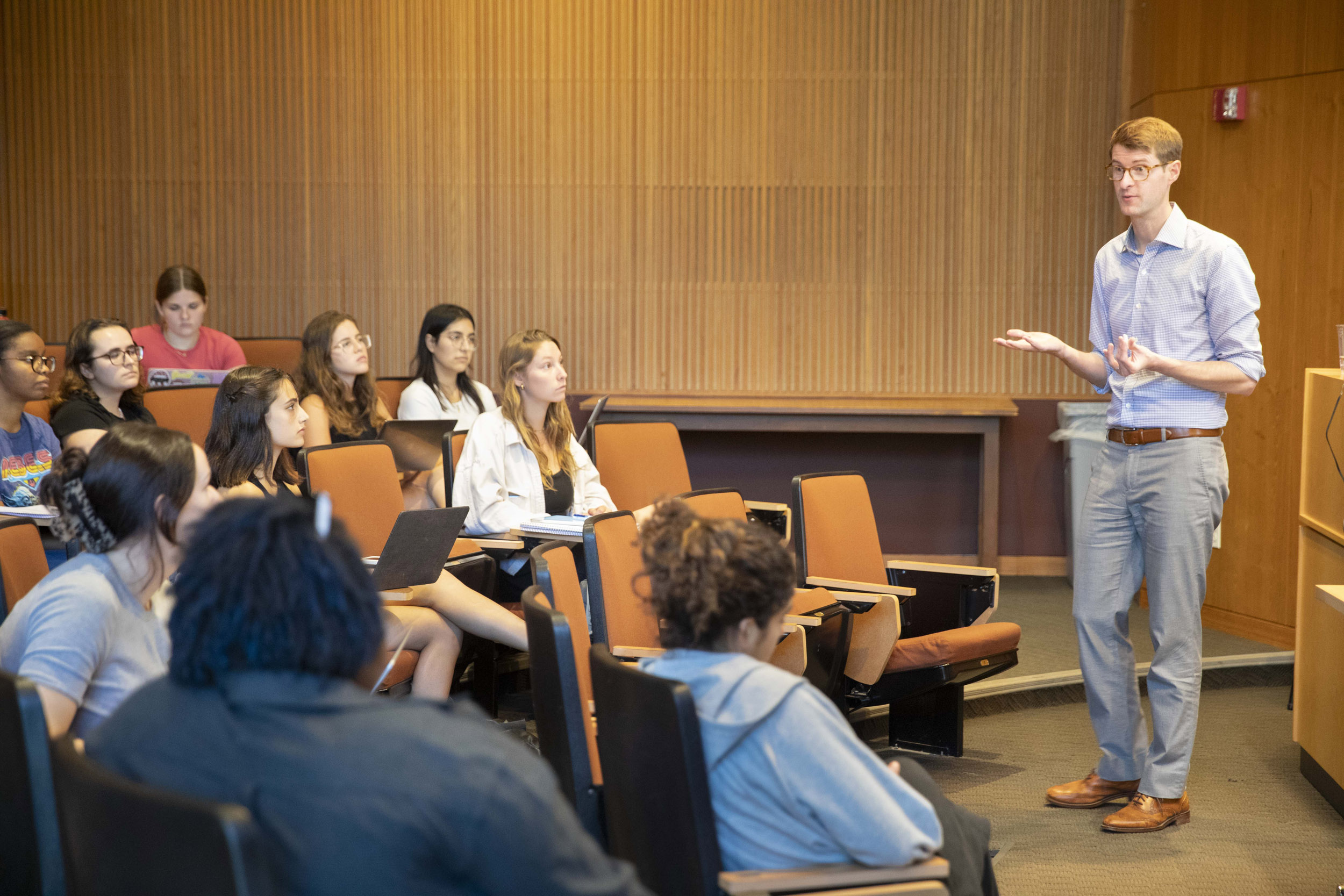 Mark Hatzenbuehler teaching class.