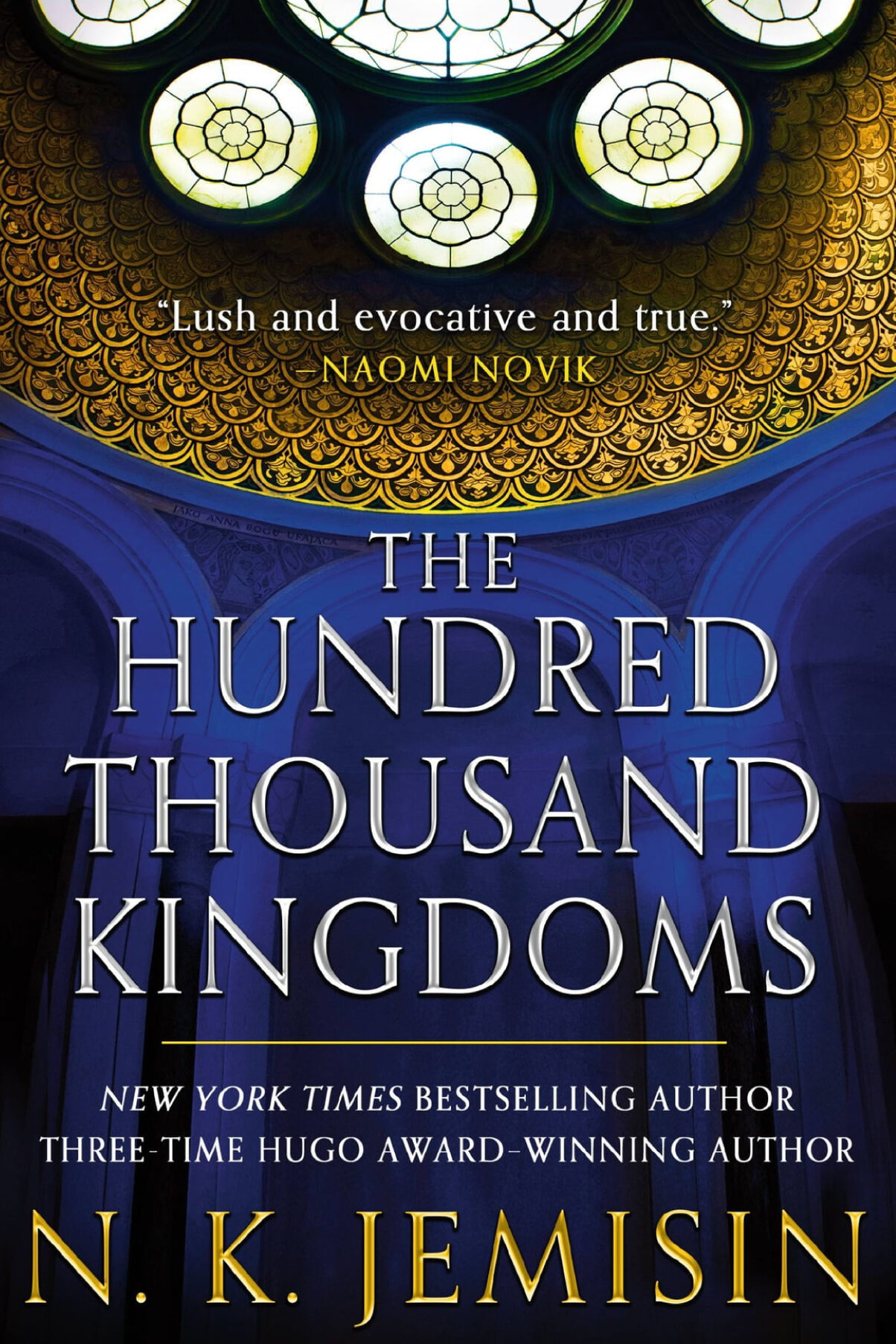 Book cover: "The Hundred Thousand Kingdoms."