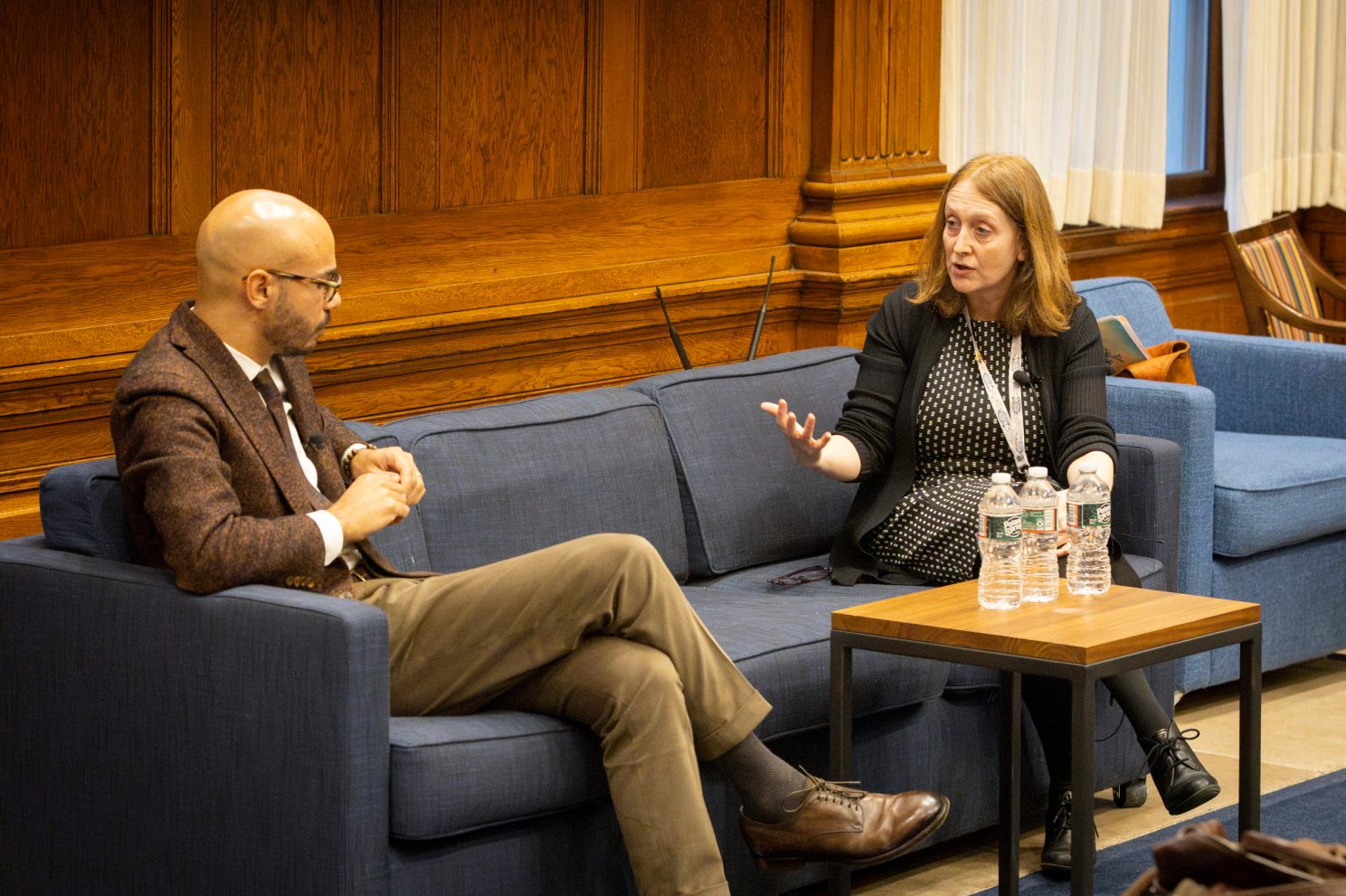 Jesse McCarthy (left) and Caroline Levine.