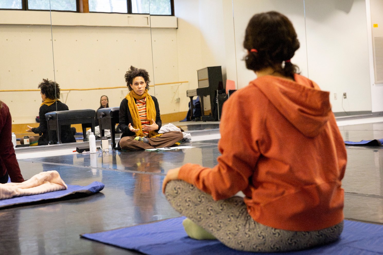 Grisha Coleman teaching the Feldenkrais Method.