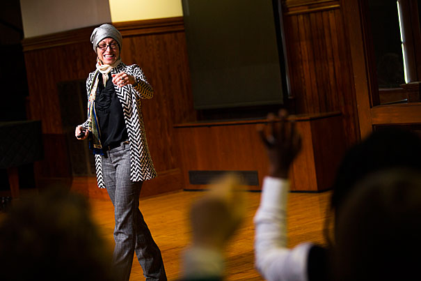 Celene Ibrahim leads a Diversity Dialogue titled Muslim Feminism.