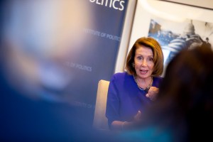 Nancy Pelosi at Harvard's IOP.