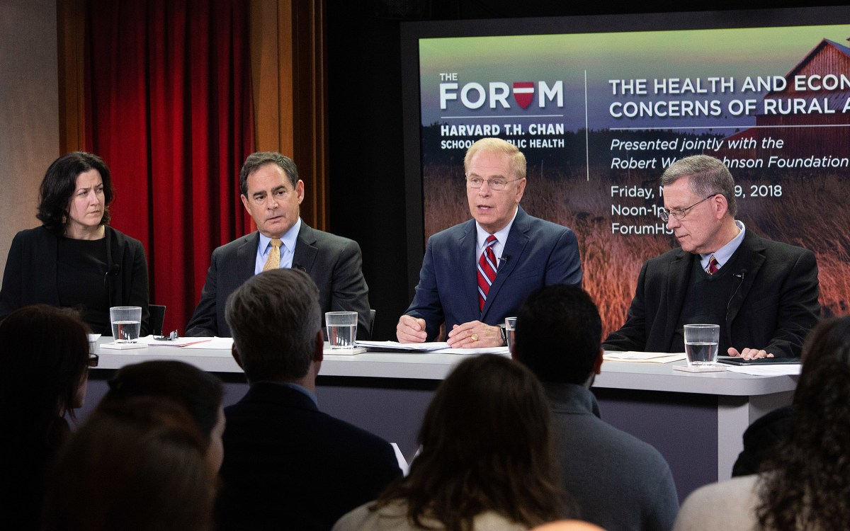 Harvard Chan School panel.