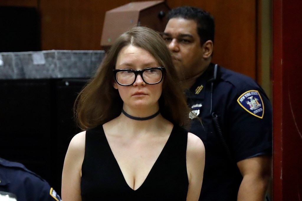 Anna Sorokin in court.