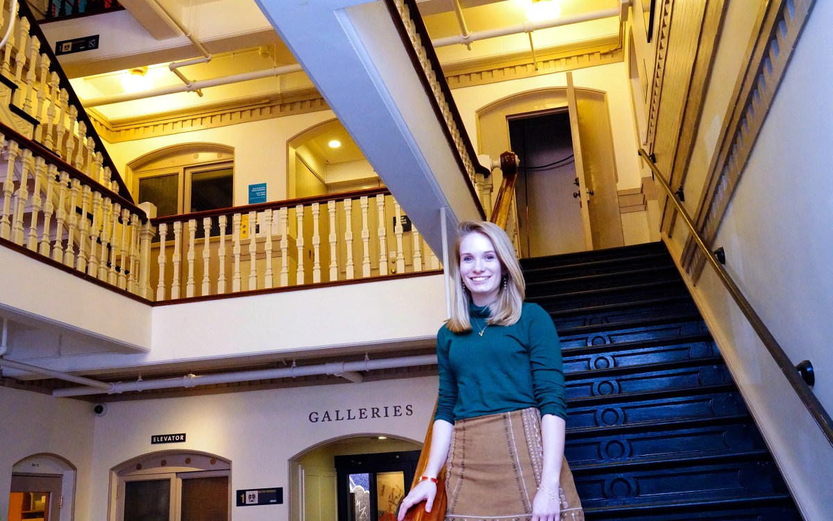 Brittany Ellis '19 at the Peabody Museum